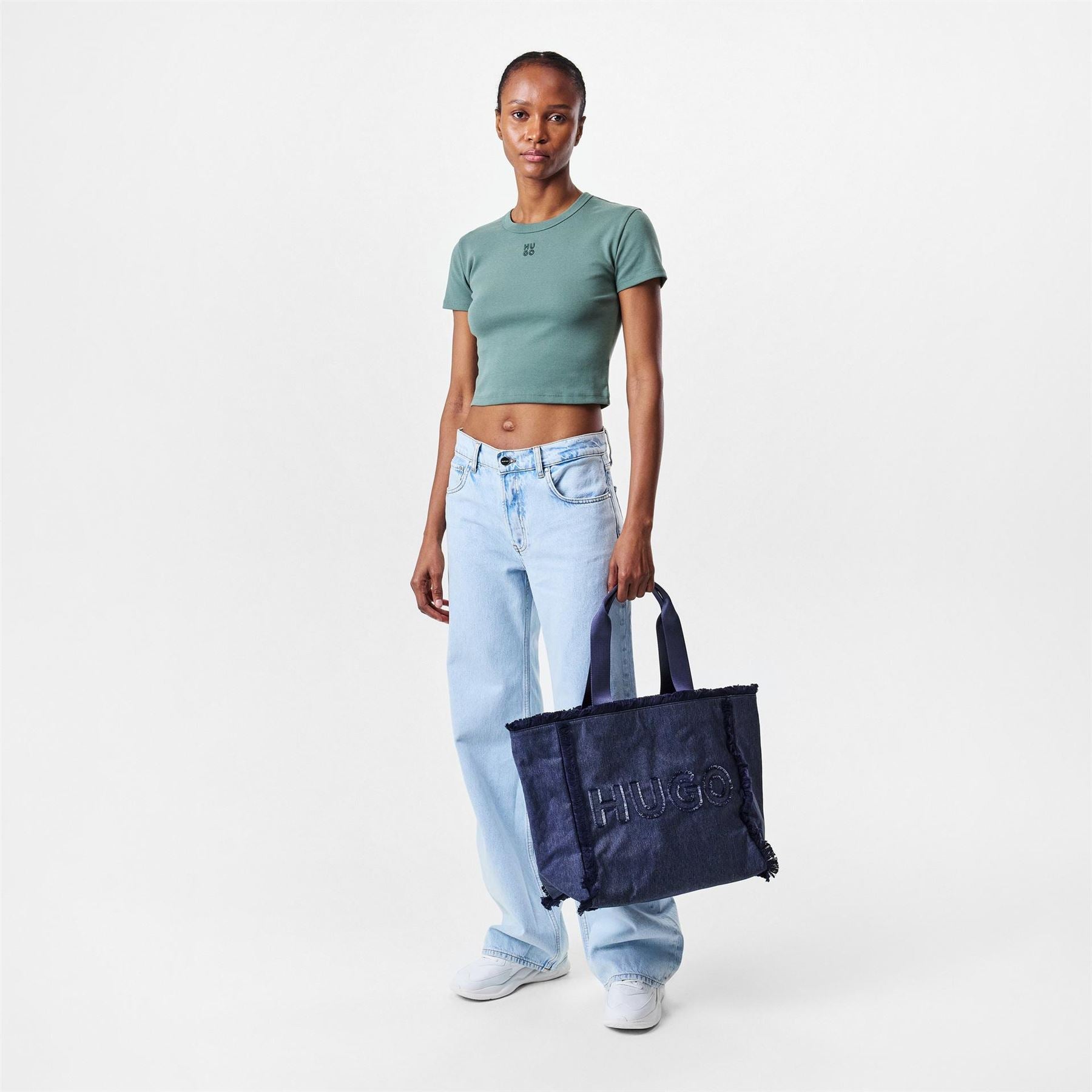 Hugo Delanor Cropped T-Shirt