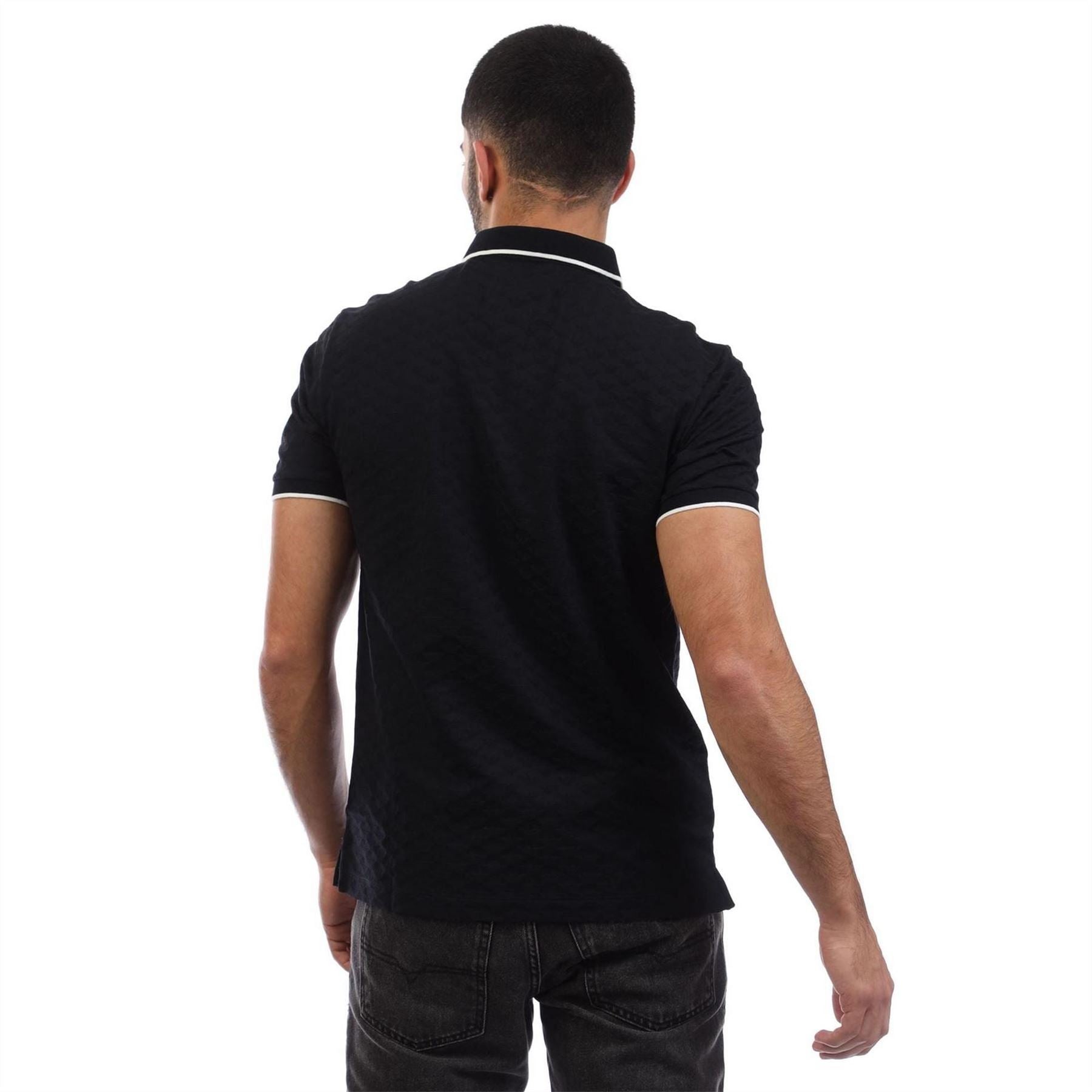 Emporio Armani Jacquard Eagle Polo Shirt