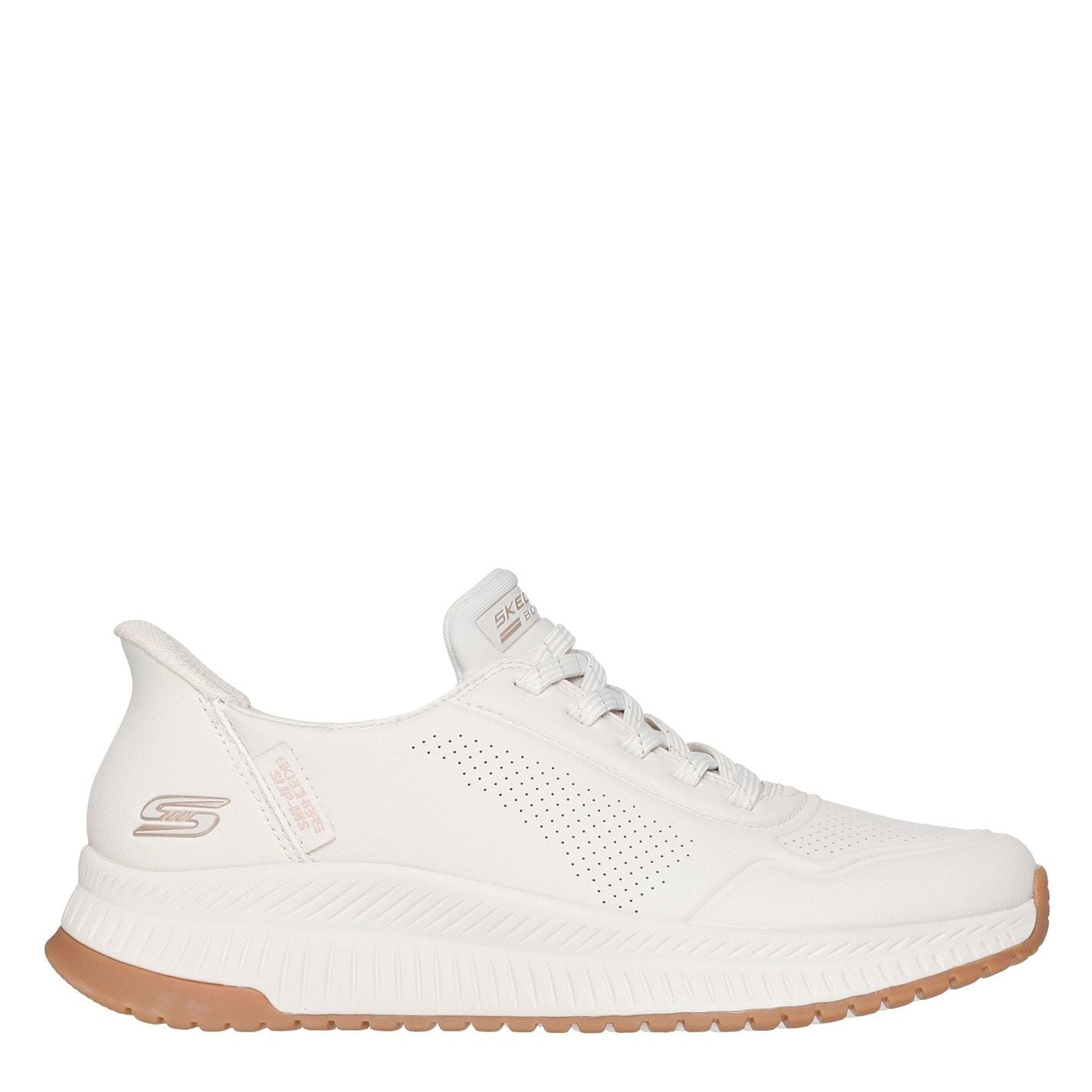 Skechers Bobs Squad 4 Slip On Trainers with Built-In Heel