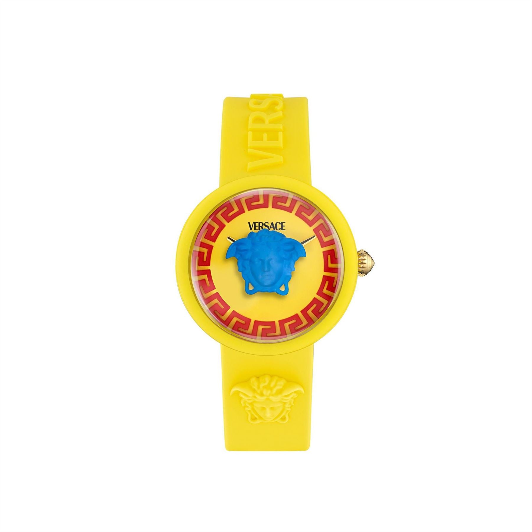 Versace Rubber Single Wrap Strap Fashion Analogue Watch