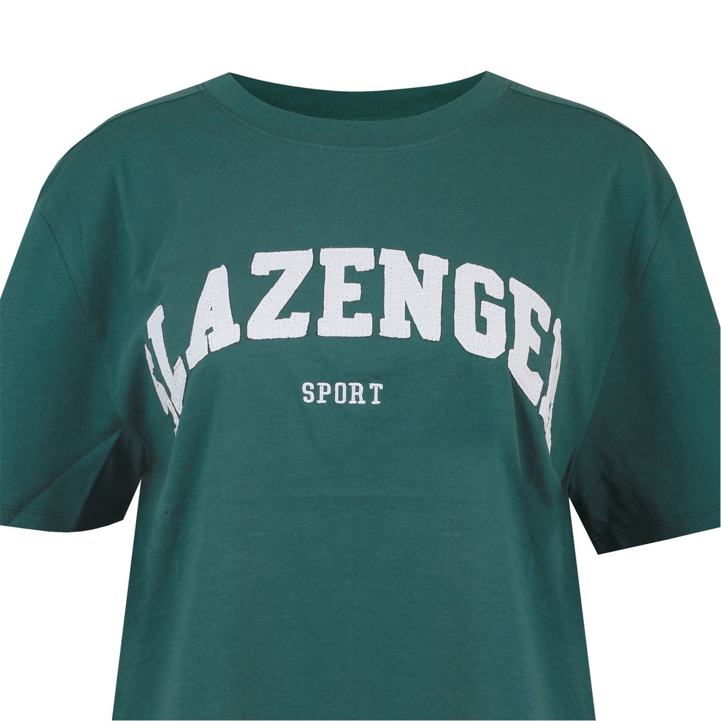 Slazenger Oversize Fit Lettering Crew Neck T-Shirt
