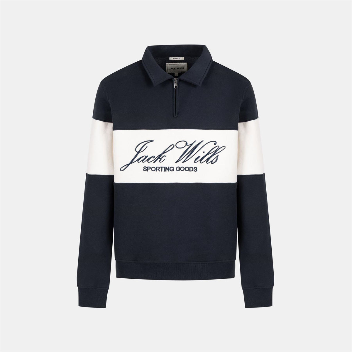 Jack Wills Mens Twill Quarter Zip