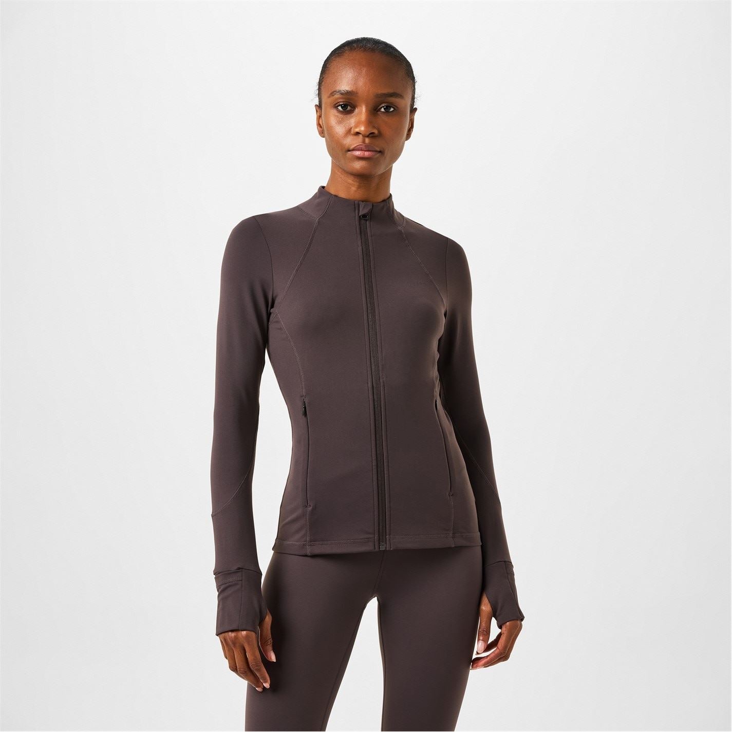 USA Pro Core Fitness Long Sleeve Slim Fit Performance Training Jacket