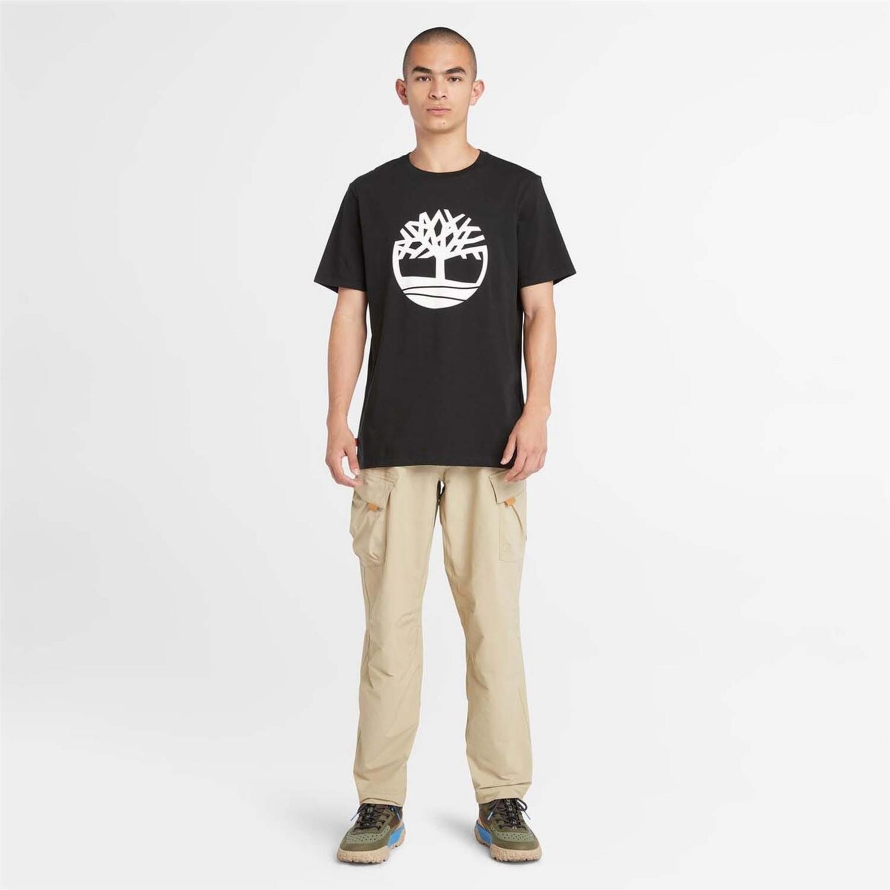 Timberland Northwood Tree Logo Short Sleeve T Shirt