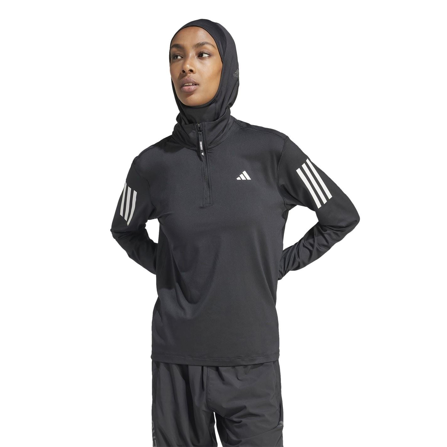 adidas Womens The Run Half Zip Running Top