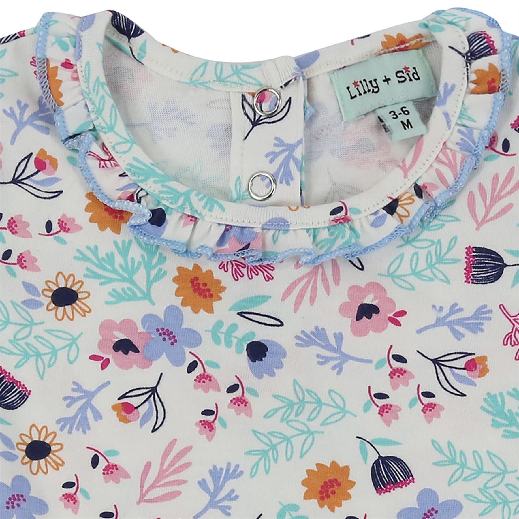 Lilly and Sid Ditsy Crew Neck Mini A-Line Dress