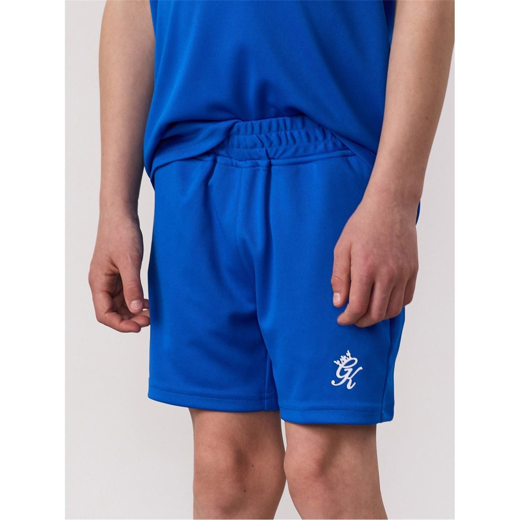 Gym King Gymki Lightweight Poly Sonic Blue Tracksuit Shorts