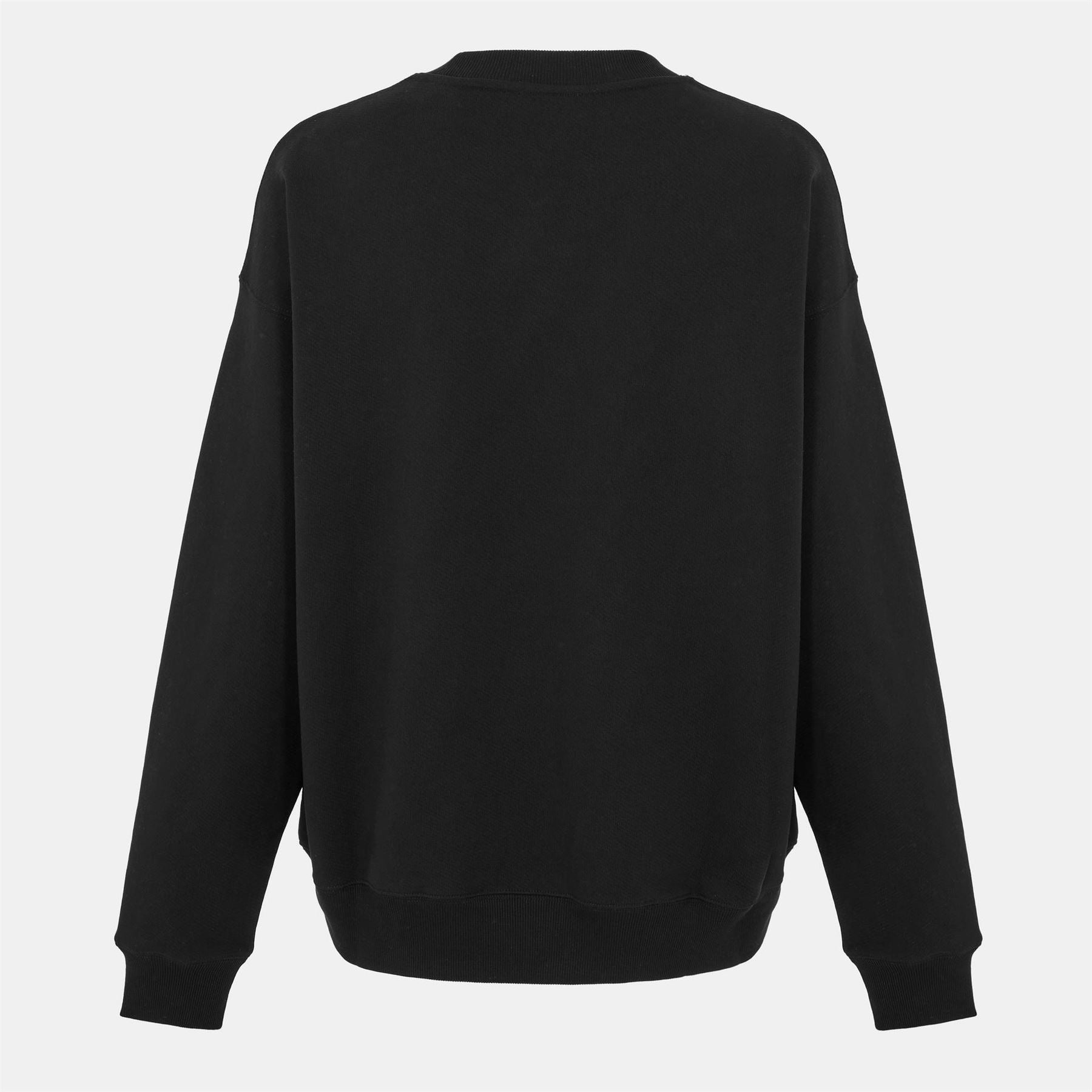 Off White Crew Neck Long Sleeve Regular Fit Sweatshirt