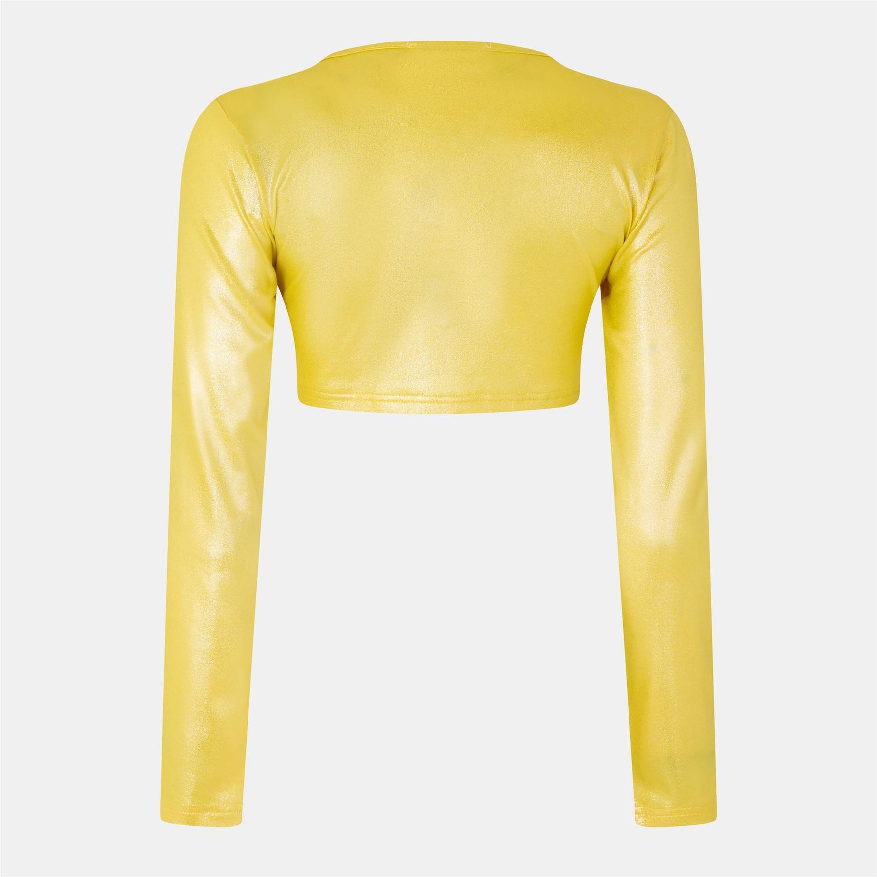 AmyLynn Cut Out Keyhole Neck Cropped Blouse