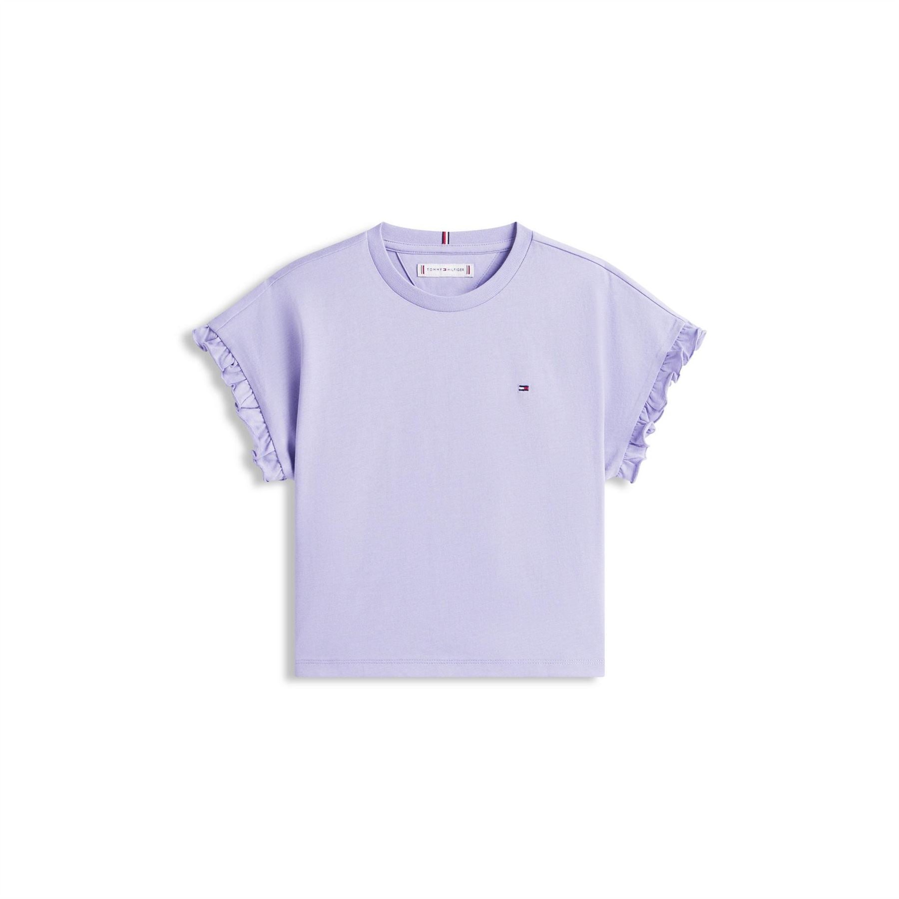Tommy Hilfiger Essential Crew Neck Ruffle Sleeve T-Shirt
