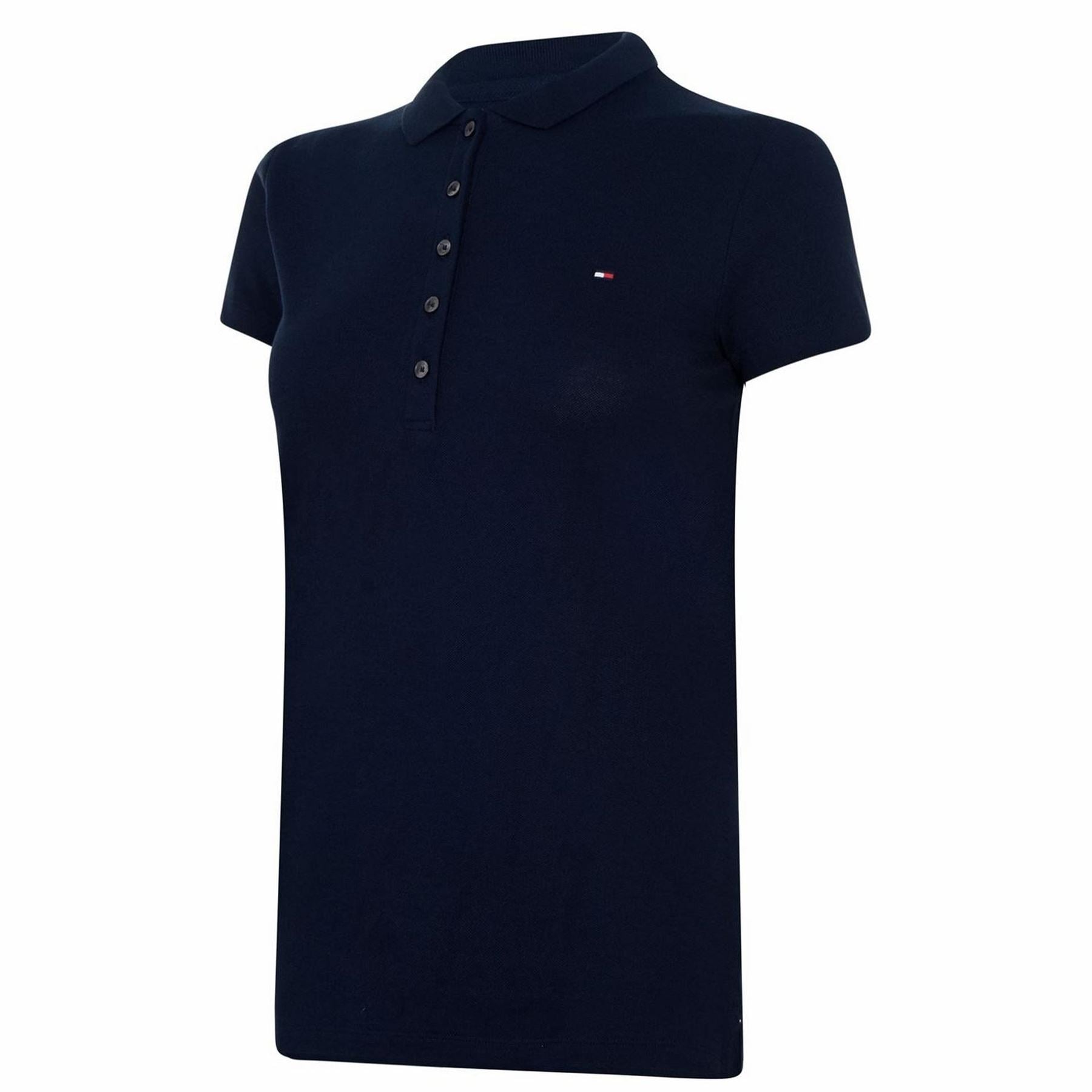 Tommy Hilfiger Short Sleeve Slim Fit Polo Shirt Ladies