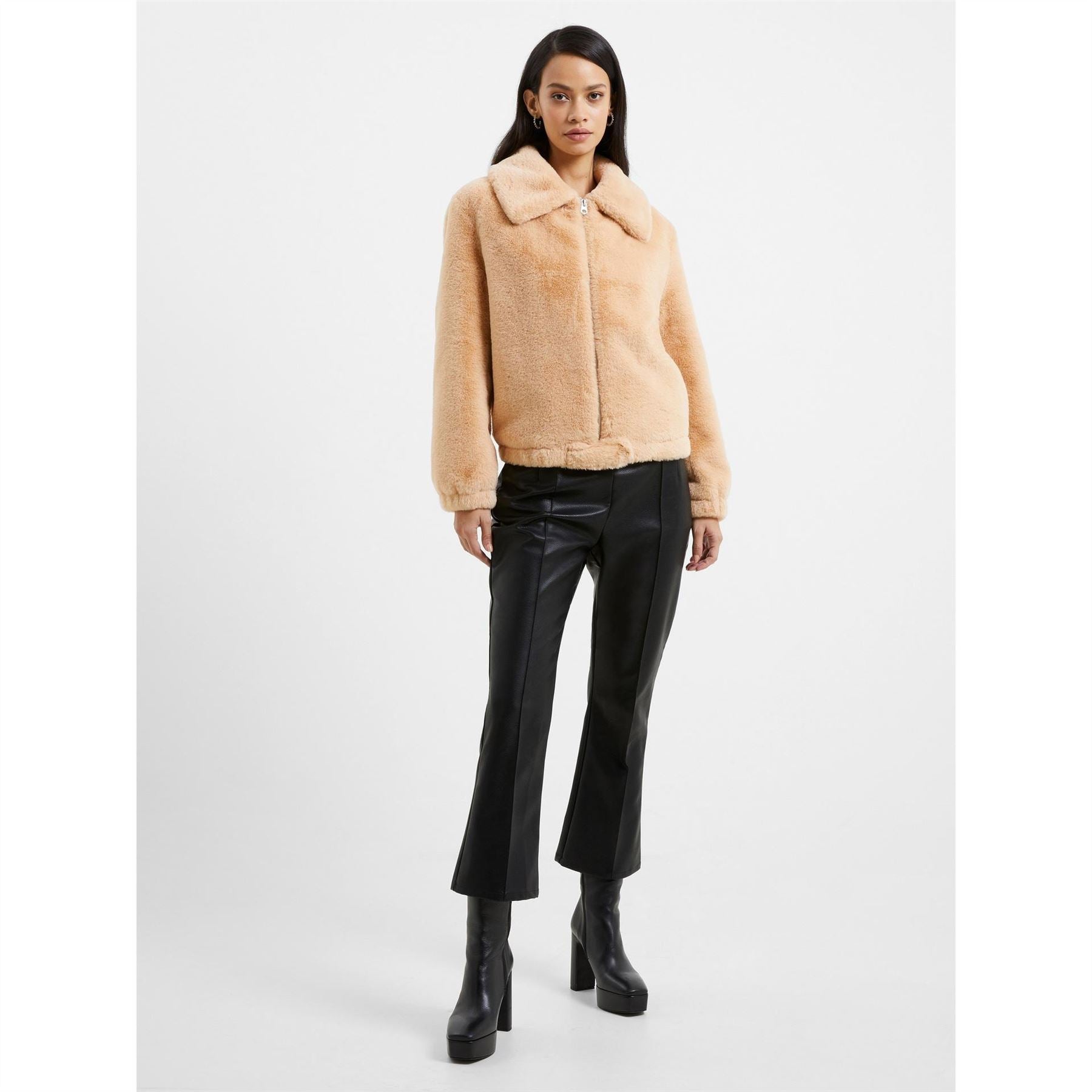 French Connection Iren Faux Fur Jacket