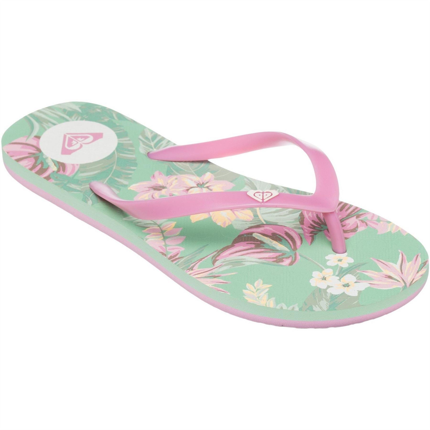 Roxy By The Sea Floral Flat Heel Flip Flops