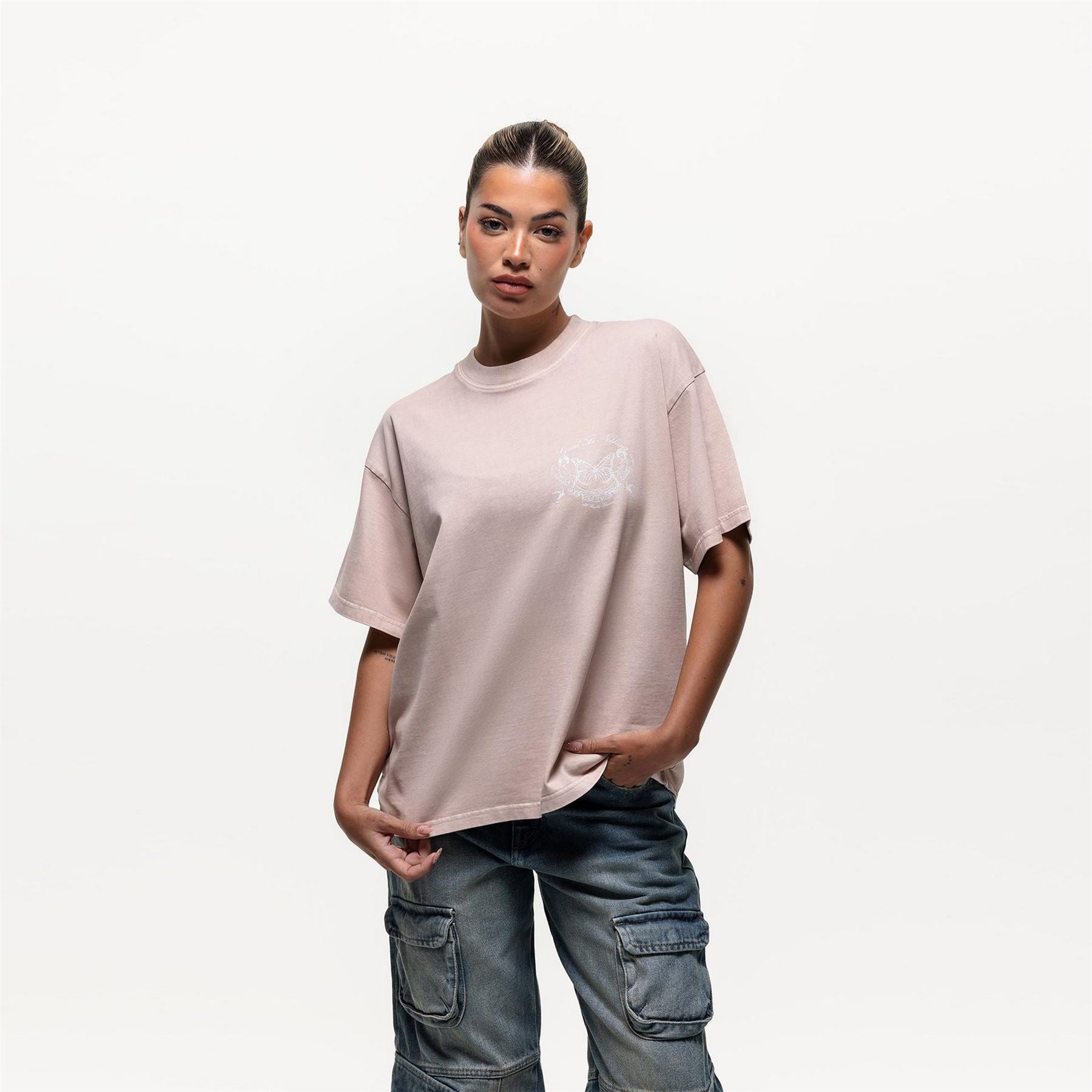 Good For Nothing Oversized T-Shirt Pink
