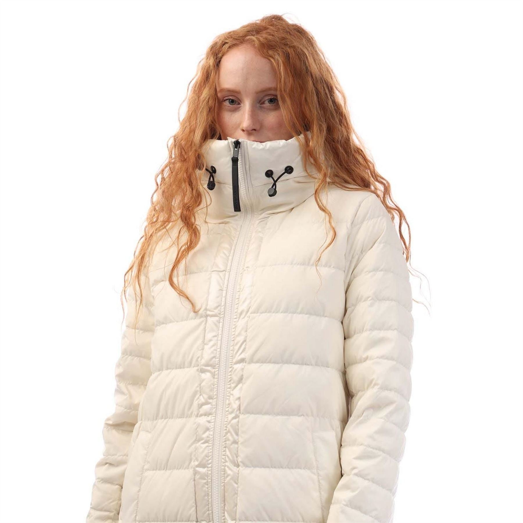 DKNY Fill Hooded Quilted Puffer Coat