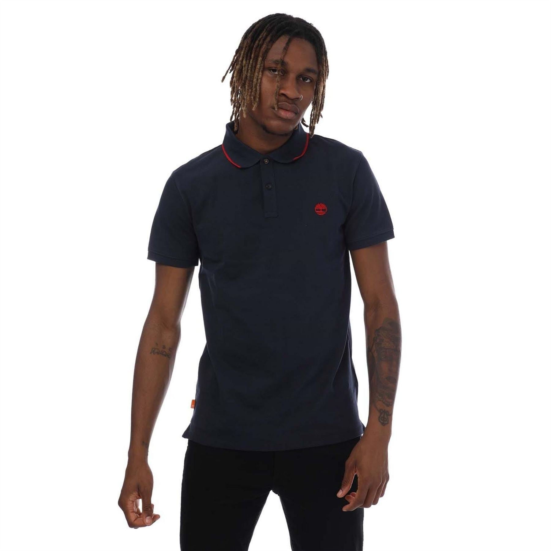 Timberland Millers River Printed Neck Polo Shirt