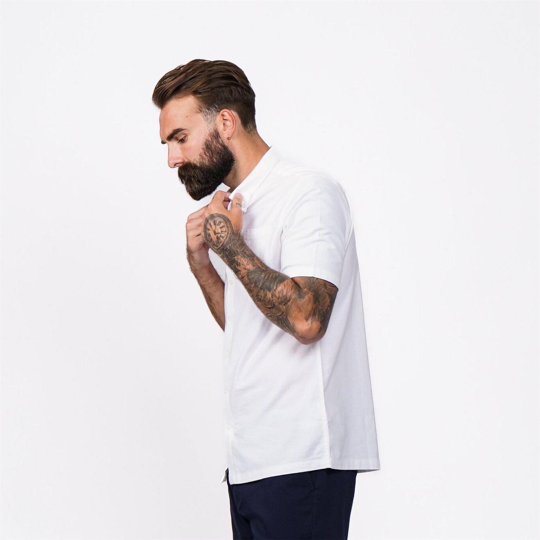 Firetrap Mens Classic Oxford Short Sleeve Shirt