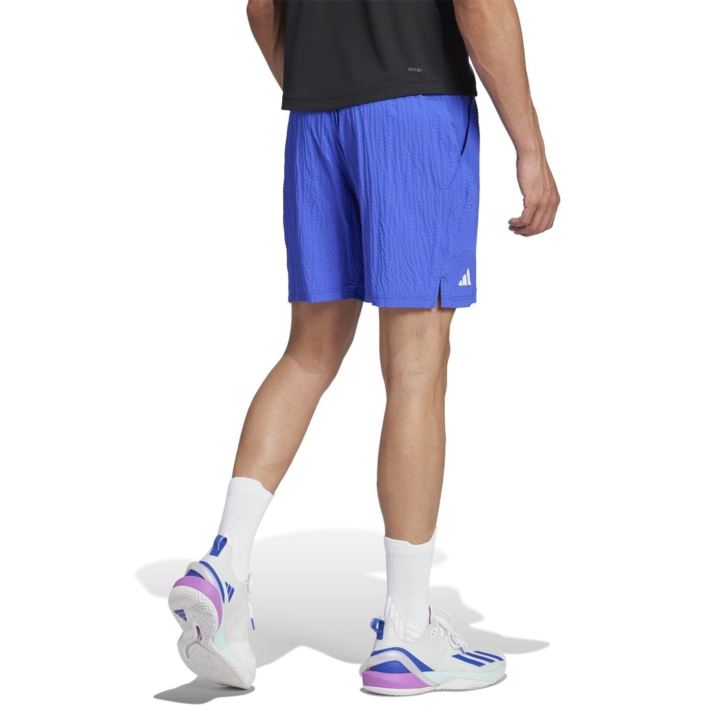adidas Mens Tennis Pro 7 Inch Seersucker Shorts