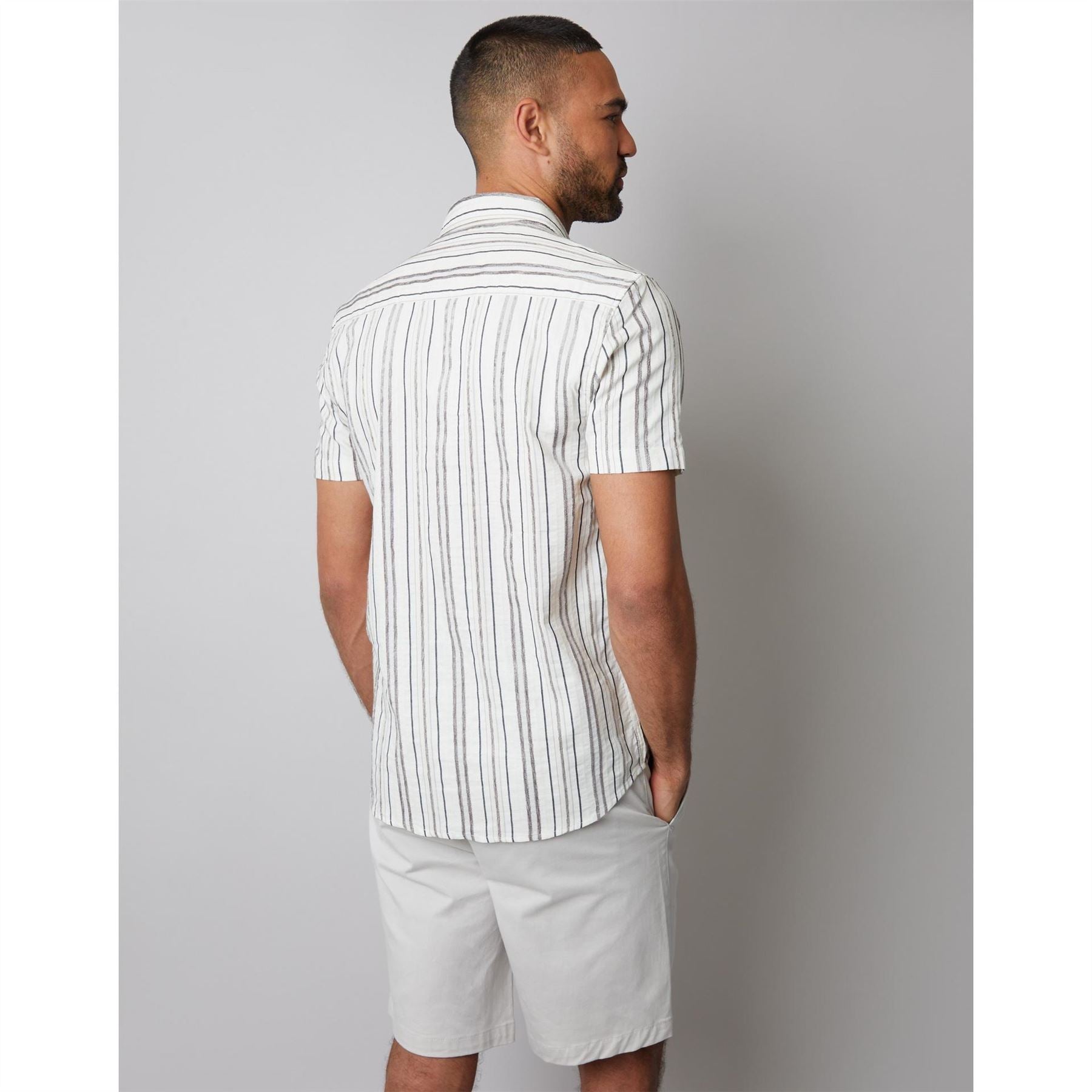 Threadbare Brownhill Regular Fit Short Sleeve Shirt