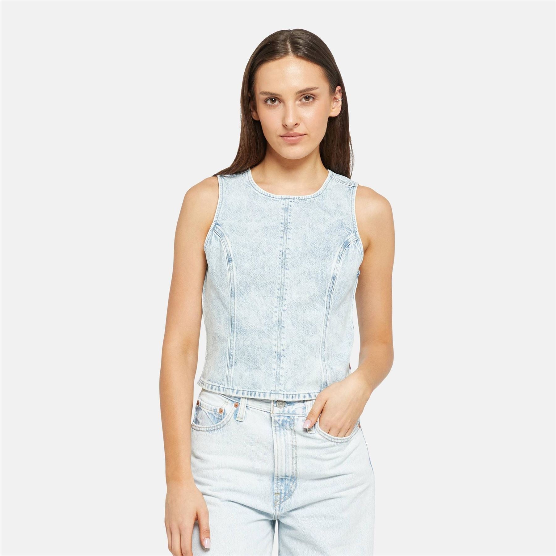 Levis Topanga Slim Fit Denim Tank