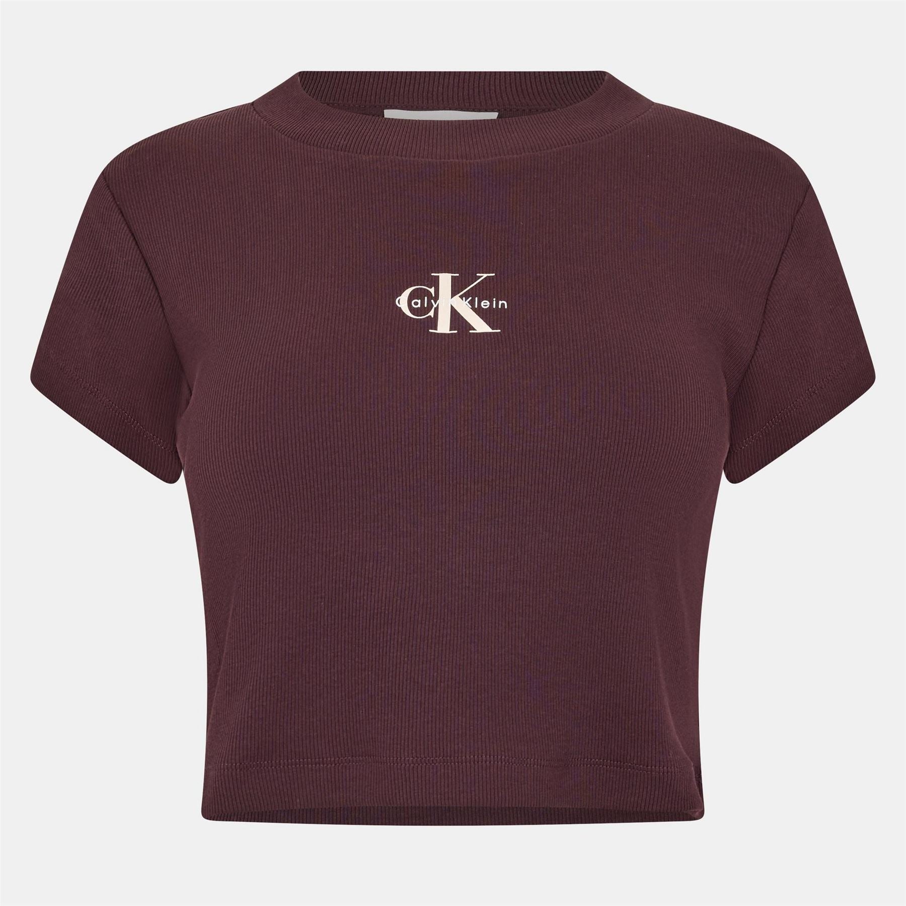 Calvin Klein Jeans Baby Crew Neck Ribbed Collar Short Sleeve T-Shirt