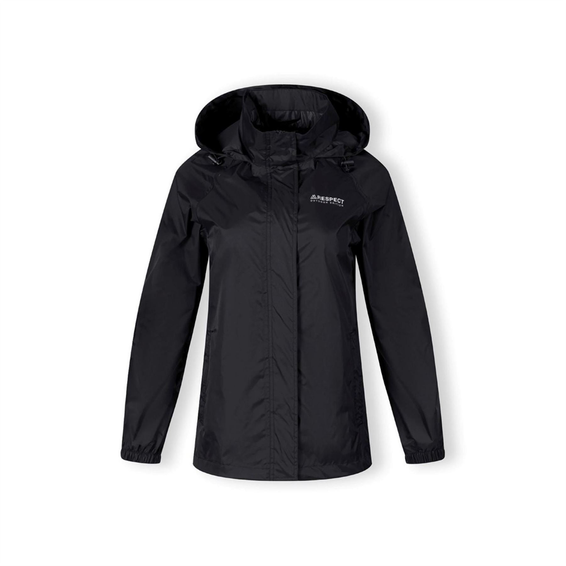 Minoti Women Packaway Waterproof Jacket With Hood Black