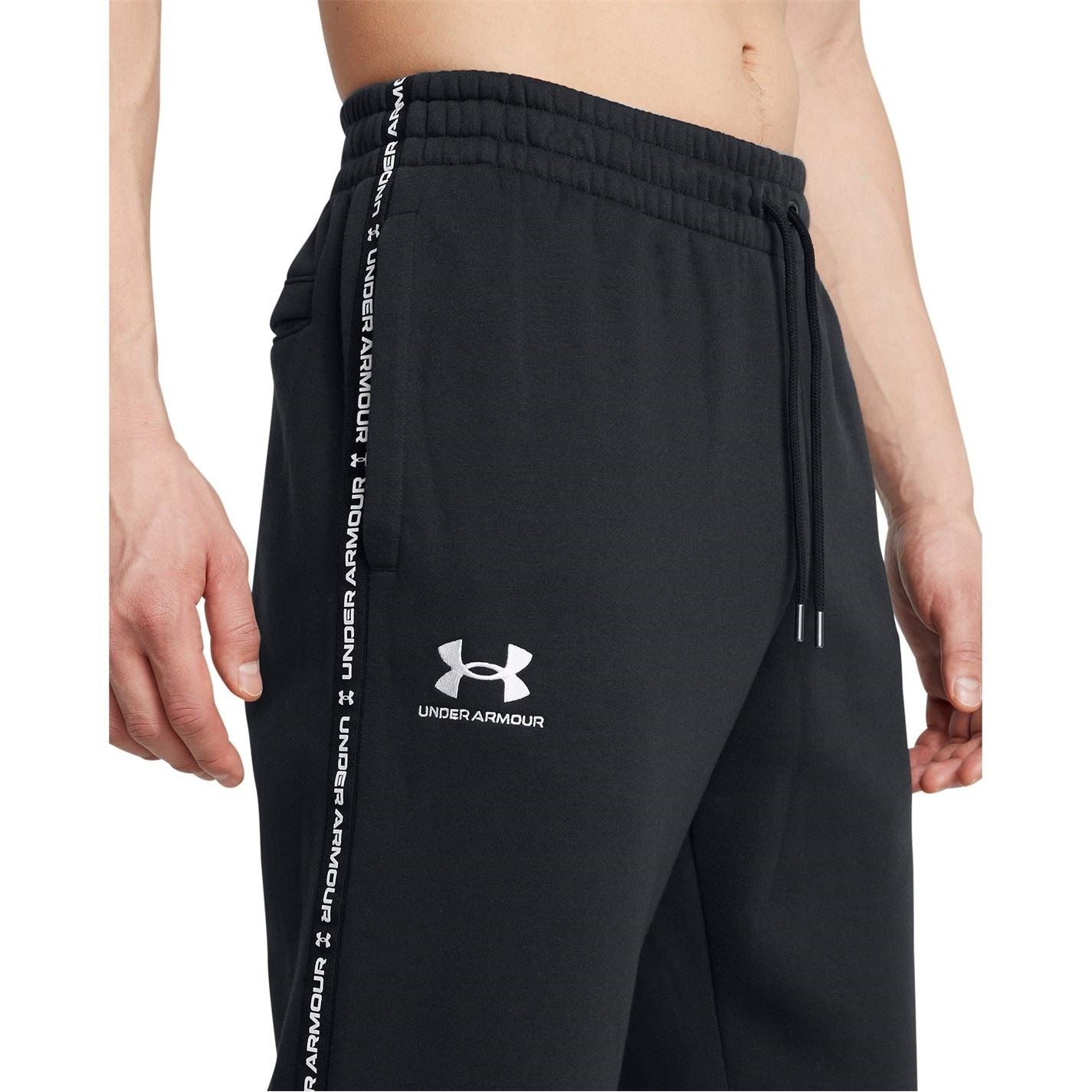Under Armour Icon Taping Closed Hem Fleece Joggers