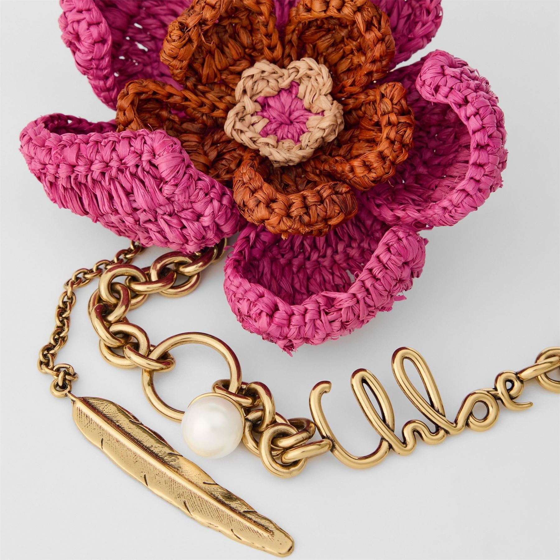 Chloe Flower Chain Keyring
