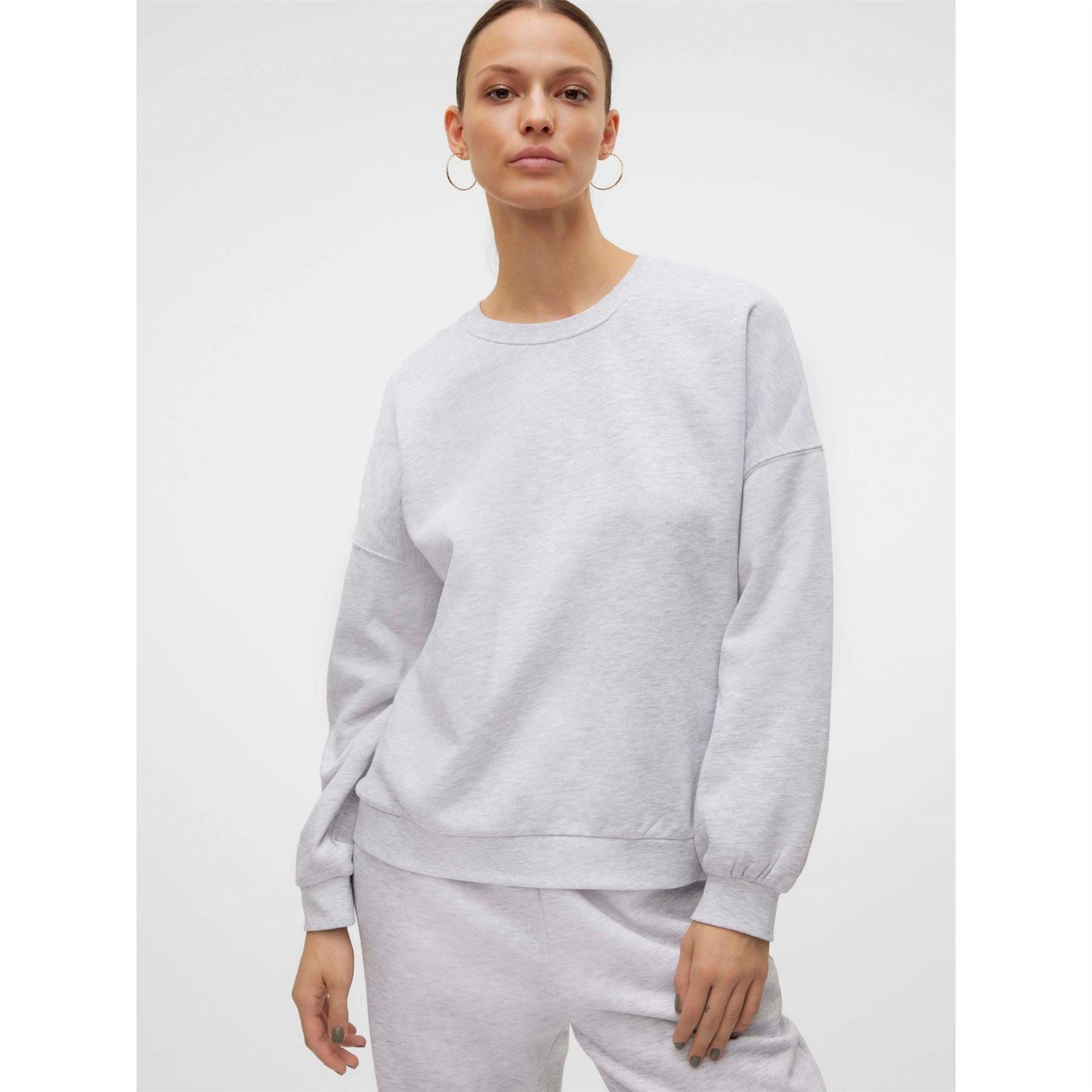 Vero Moda Crew Neck Drop Shoulder Long Sleeve Sweater