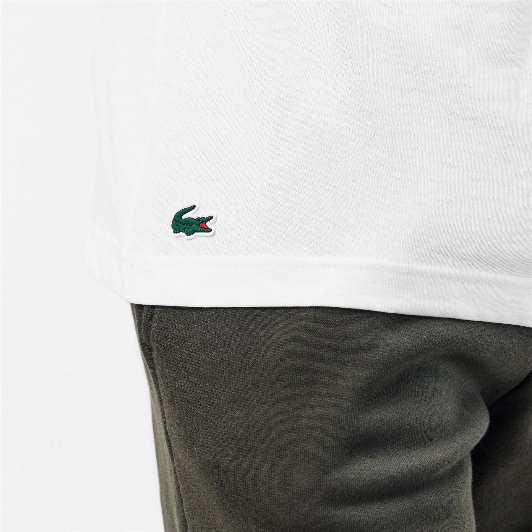 Lacoste Regular Fit Crocodile Print Crew Neck T-Shirt