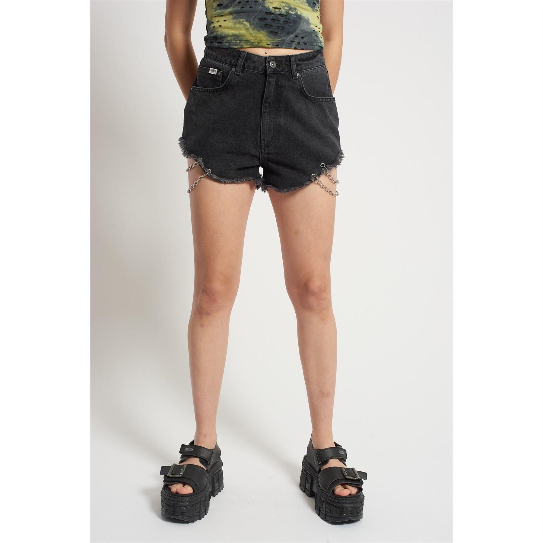 The Ragged Priest Thorn Denim Shorts