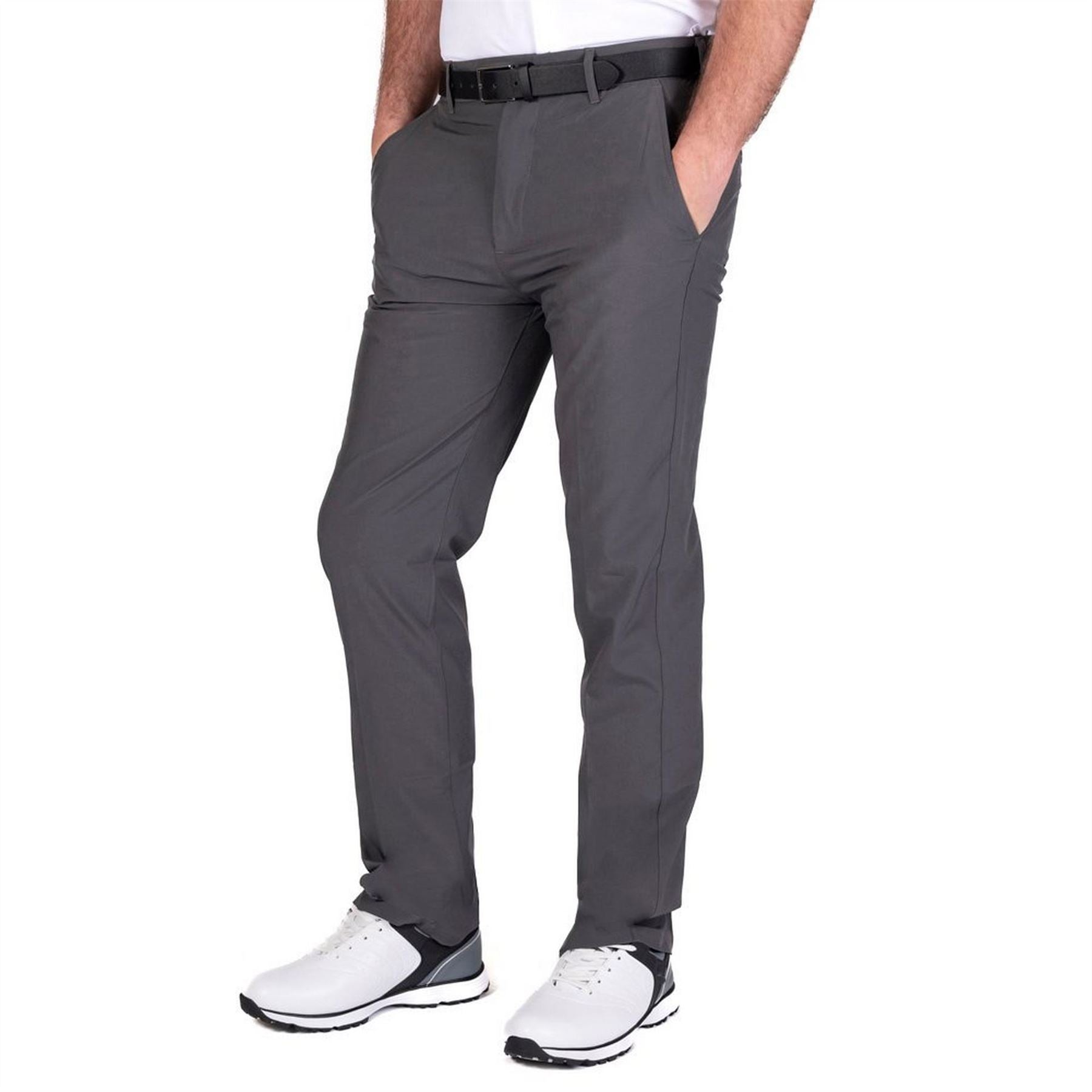 Island Green Mens Golf Stretch Tapered Trousers