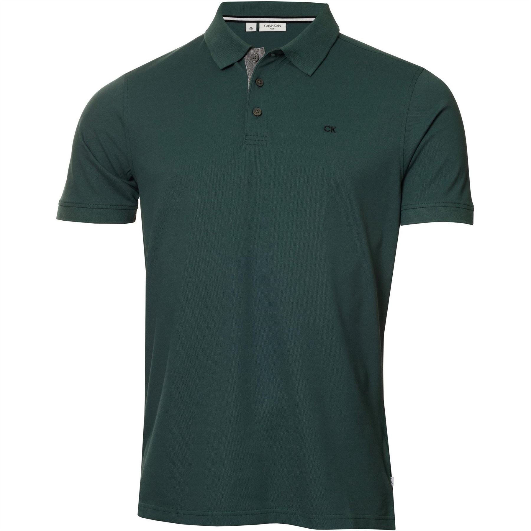 Calvin Klein Golf Embroidered Collared Neck Short Sleeve Polo Shirt