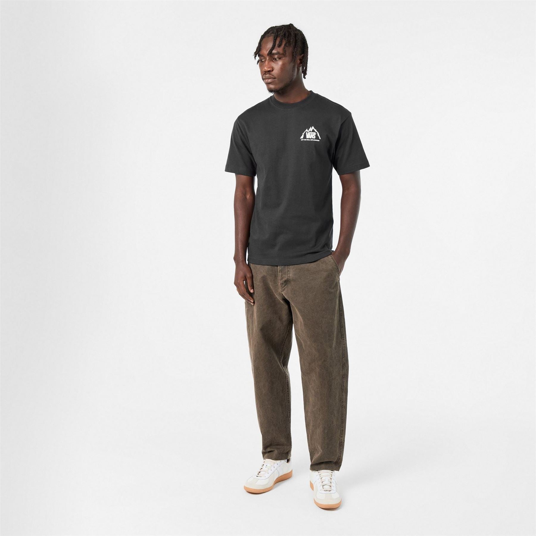 Vans Crew Neck Ribbed Collar Short Sleeve Jersey T-Shirt