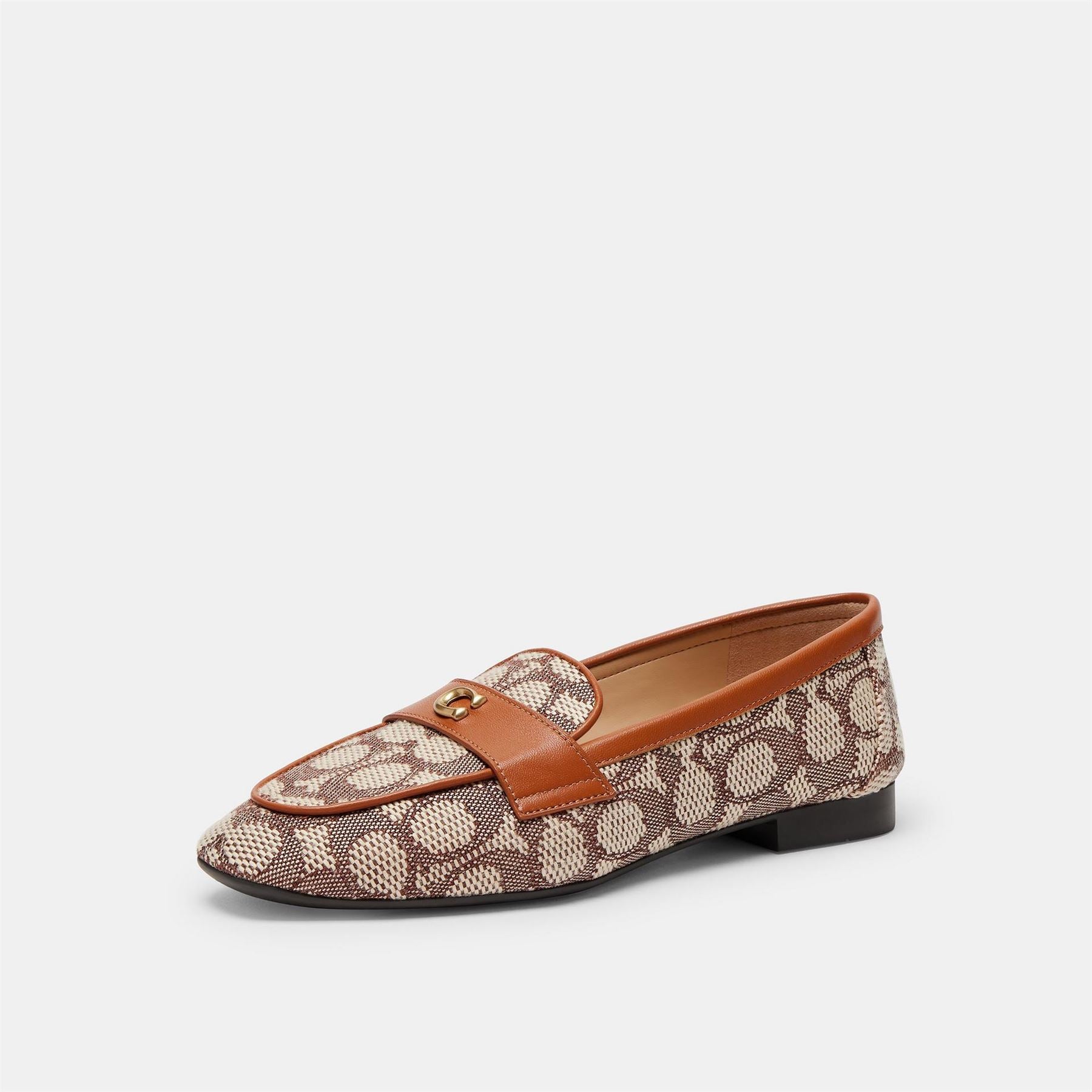 Coach Geometric Patterned Sculpted Penny Loafers