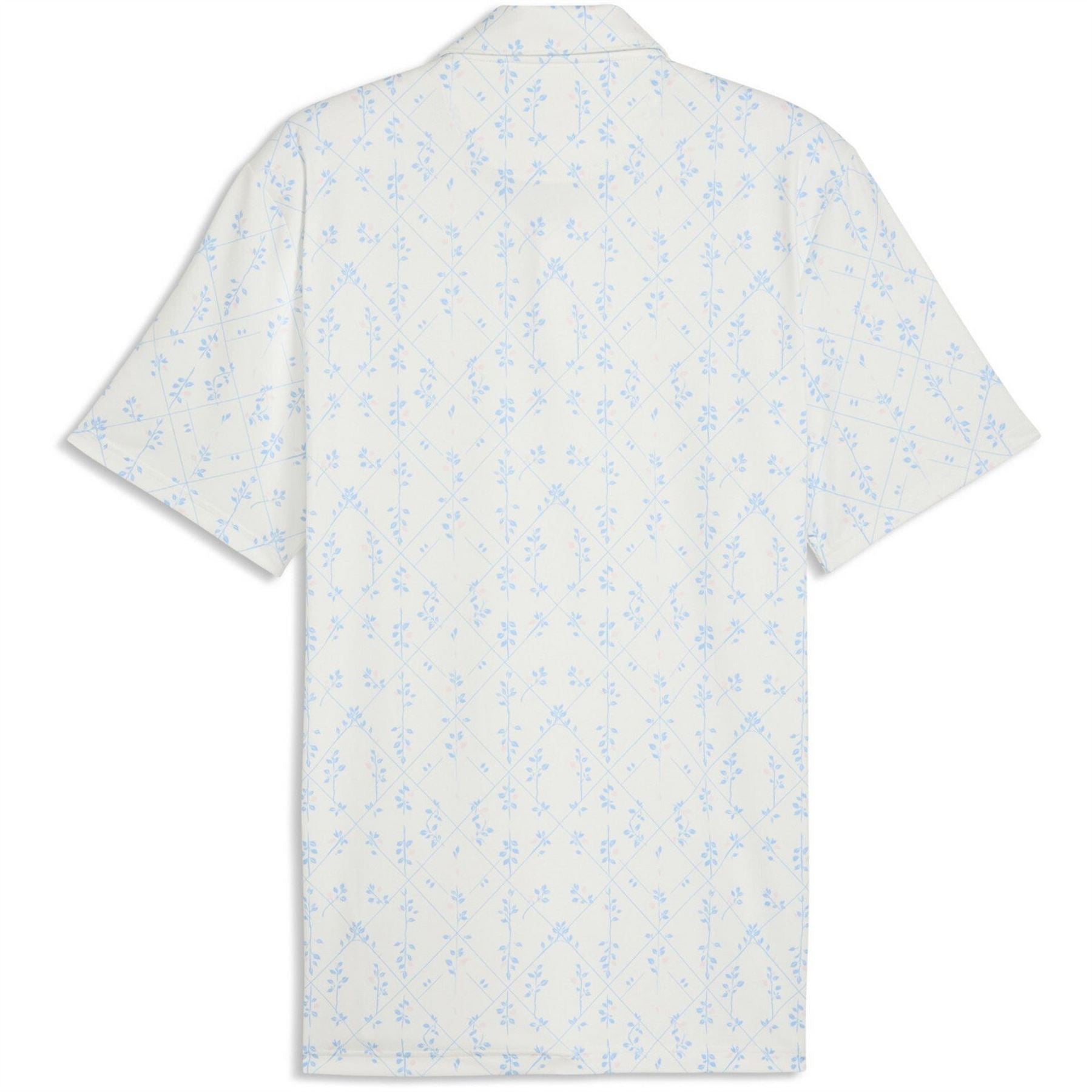 Puma Cloudspun Argyle Bloom Short Sleeve Polo Shirt