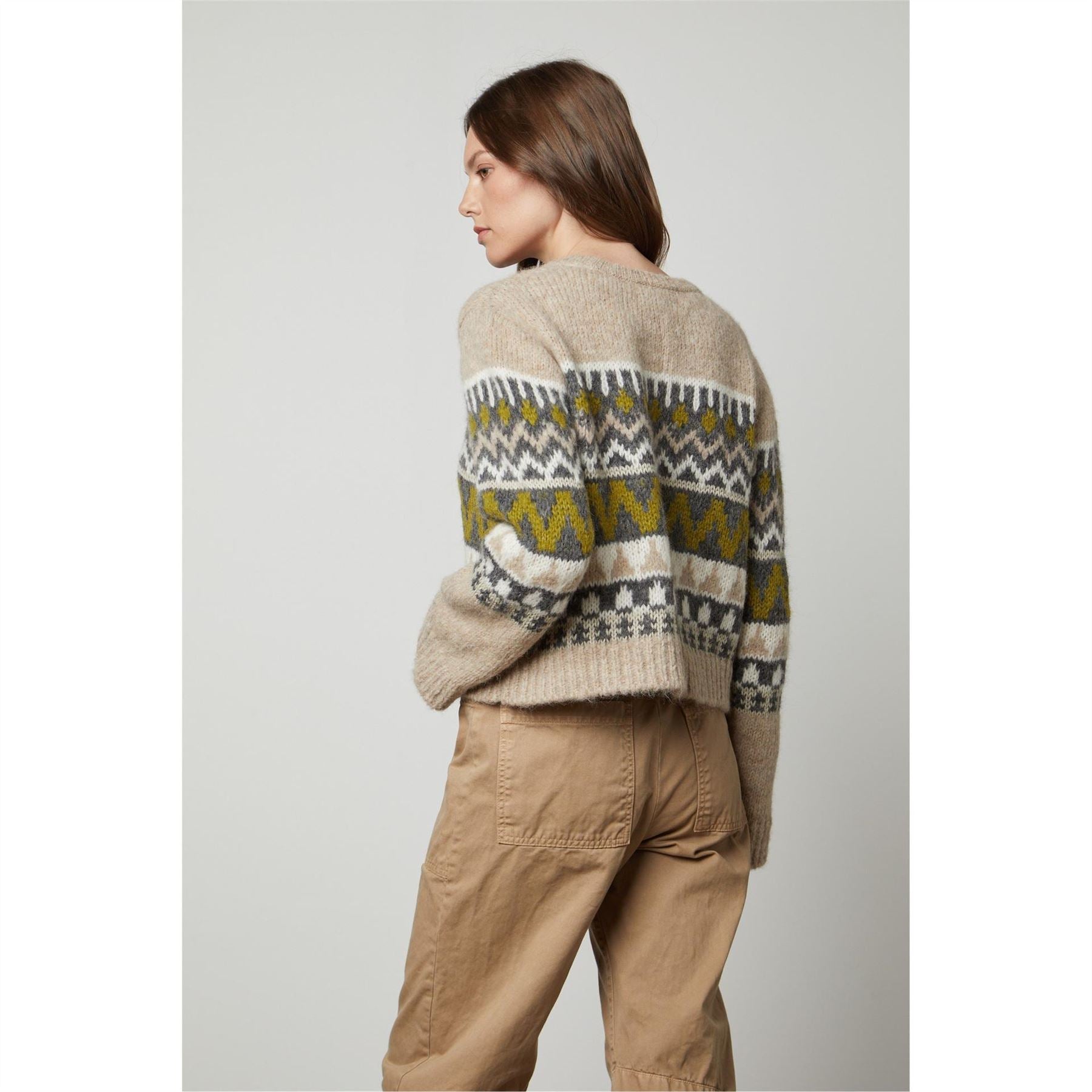 Velvet by Graham and Spencer Regular Fit Crew Neck Long Sleeve Sweater
