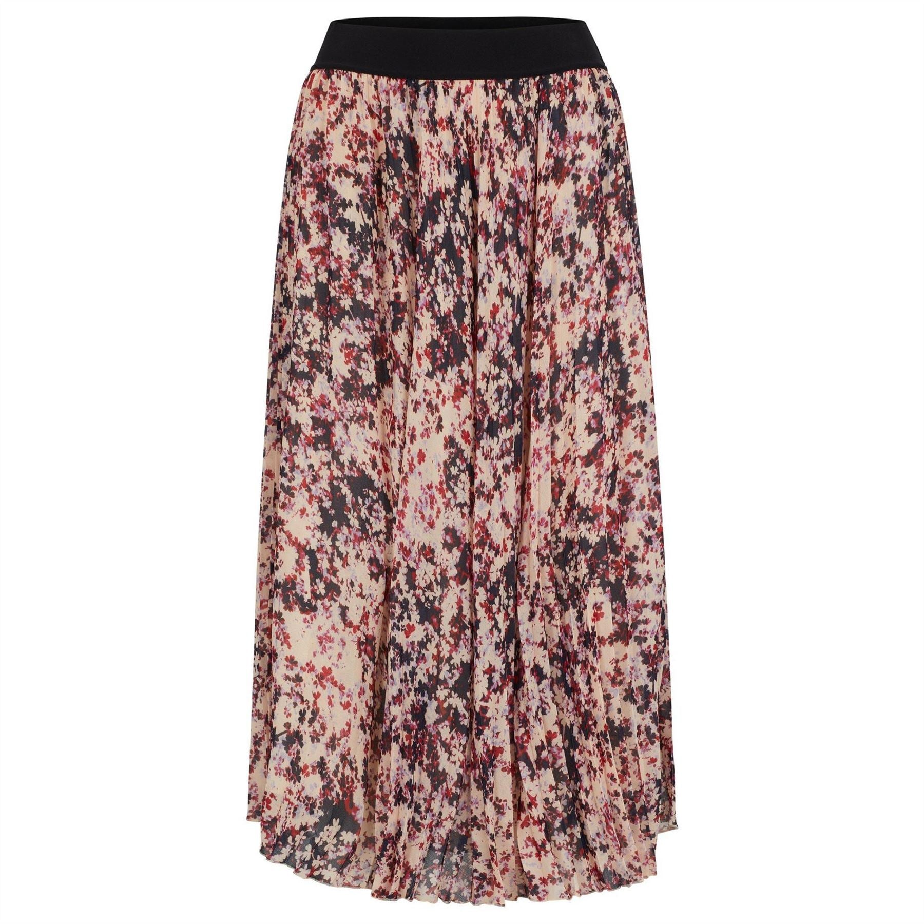 Boss Vapliso2 Midi Abstract Patterned Full Skirt