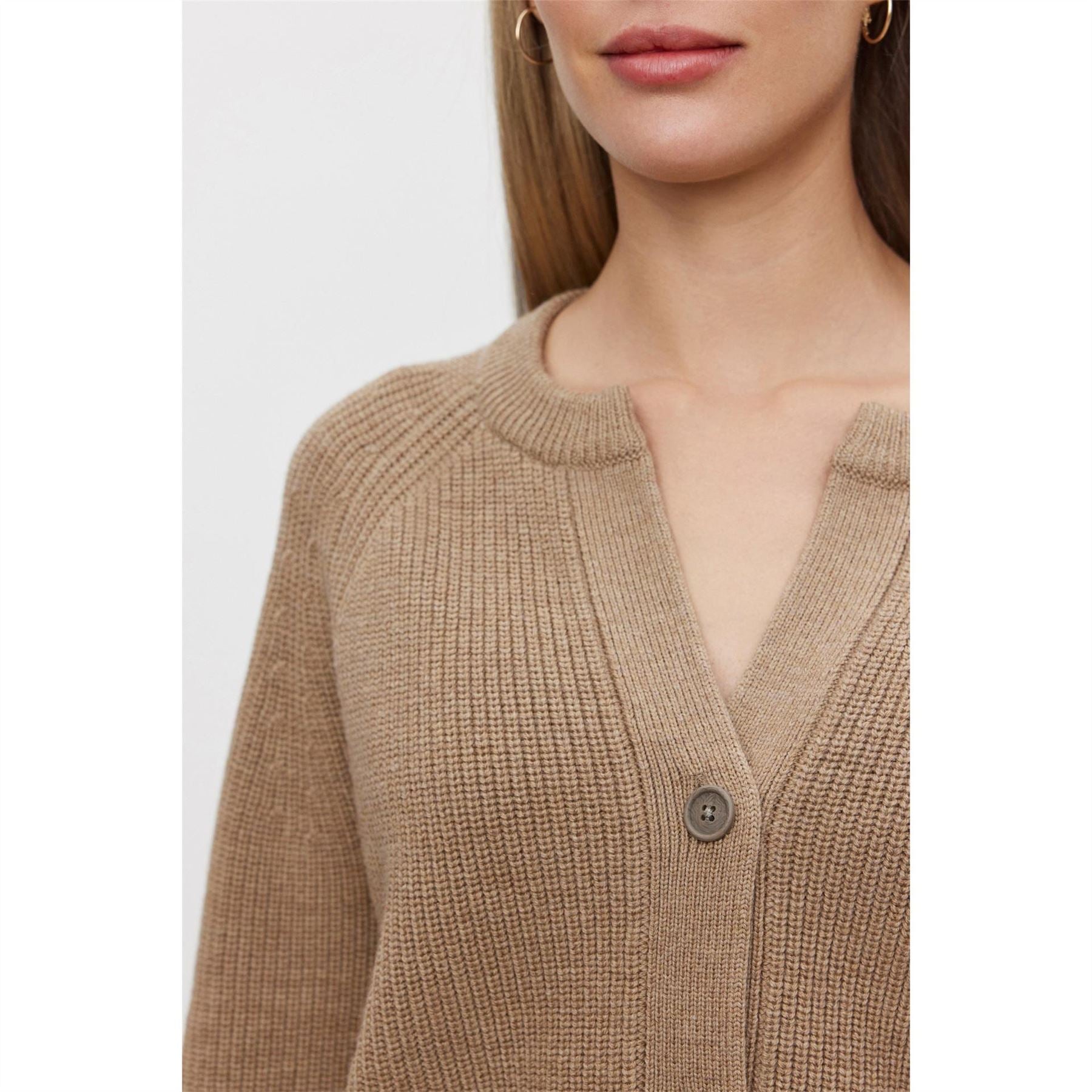 Velvet by Graham and Spencer Relaxed Fit V-Neck Raglan Sleeve Sweater