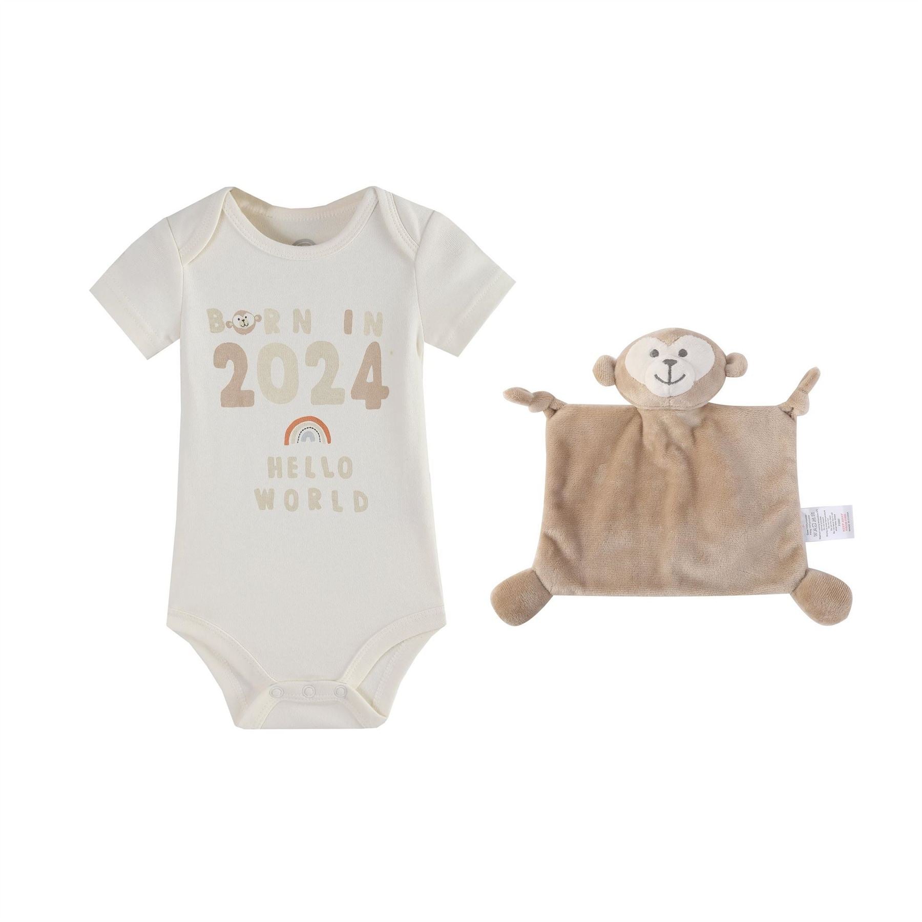 Hello World Kids Studio Baby Bodysuit And Comforter Clothing Set