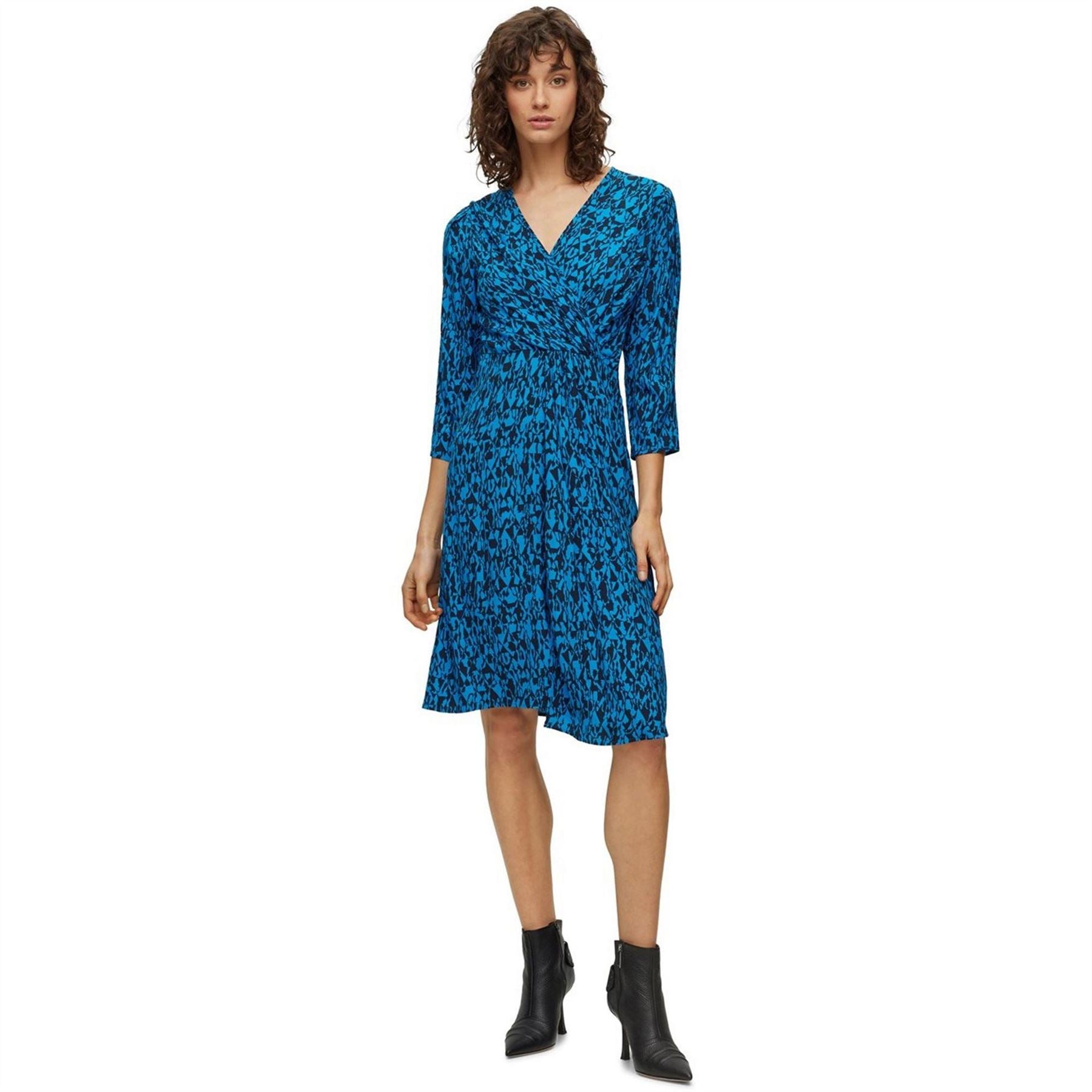 Boss Danottea Dress, Wrap Design, Flared Shape