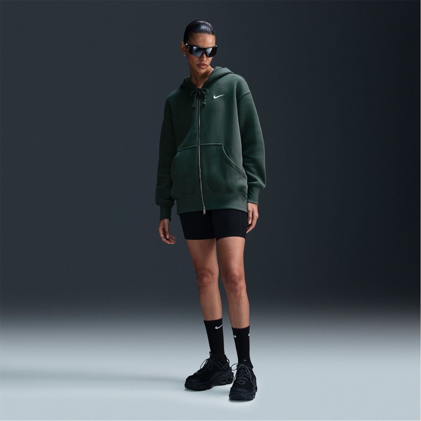 Nike Womens Sportswear Phoenix Fleece Oversized Full Zip Hoodie