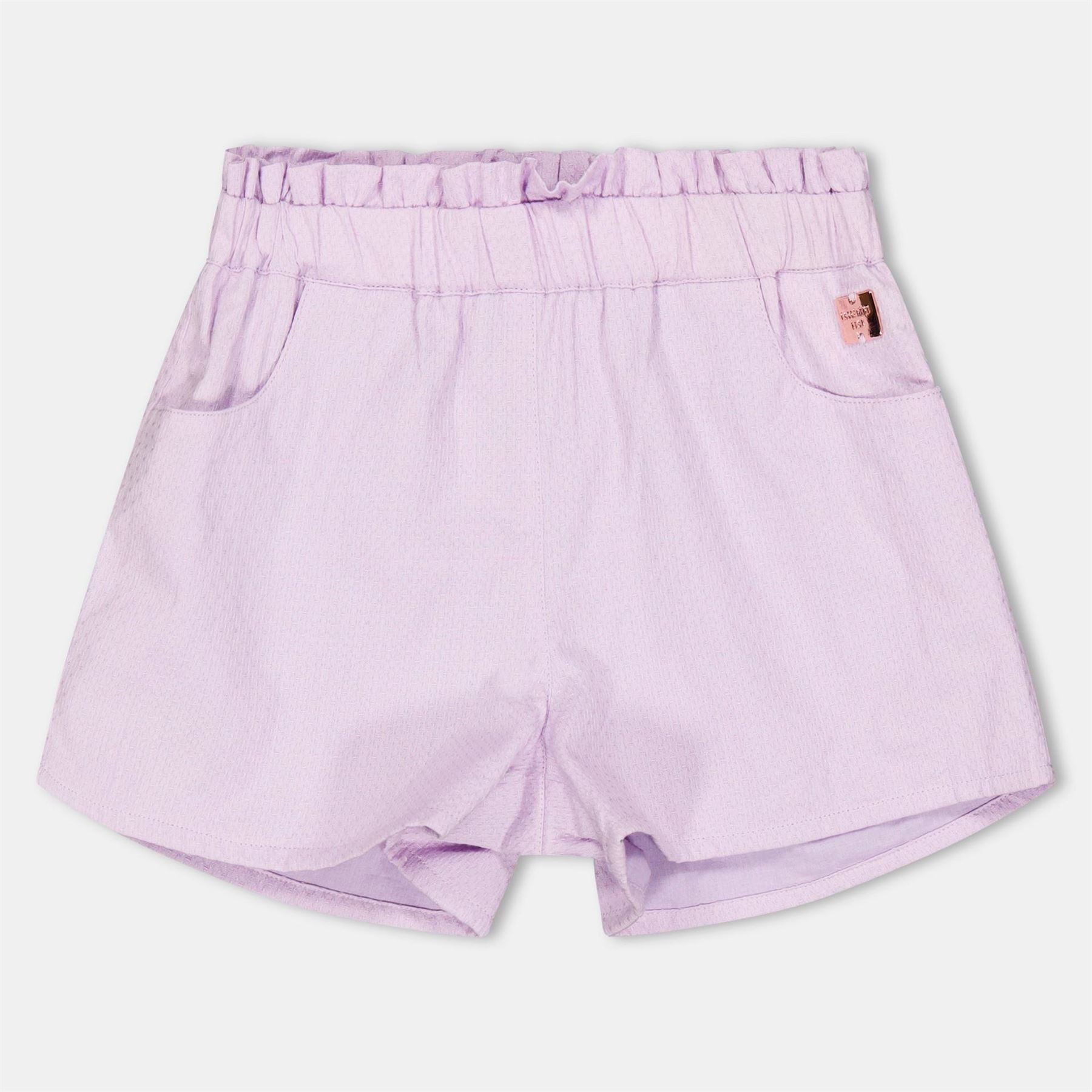 Carrement Beau Solid Bermuda Shorts with Curved Hem