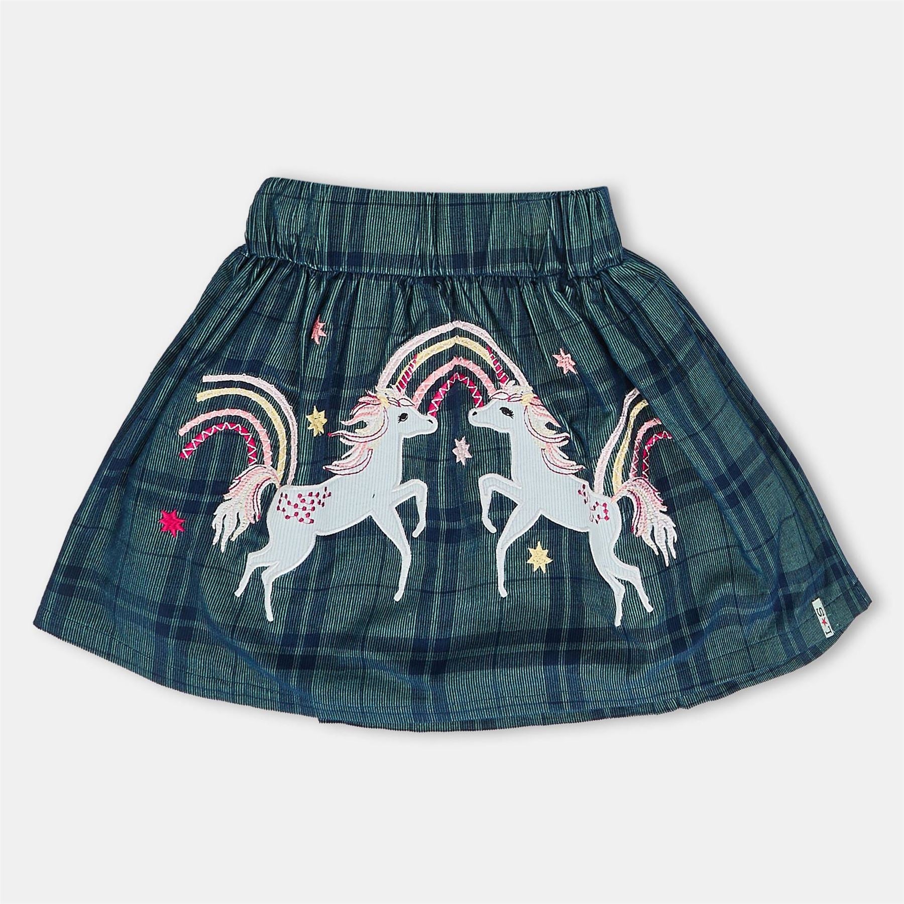 Lilly and Sid Unicorn A Line Skirt