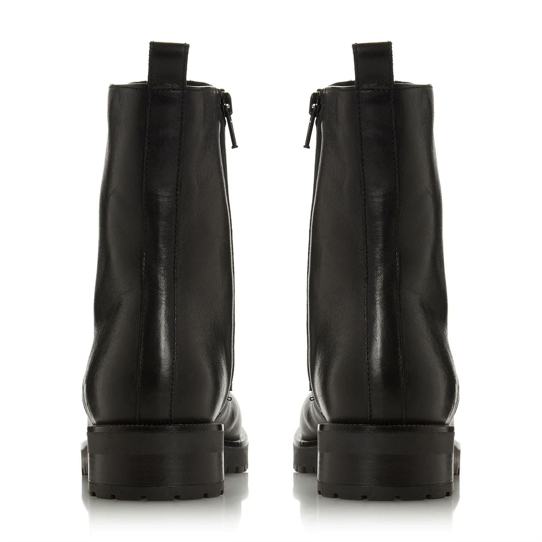 Dune London Studded Buckle Biker Boots