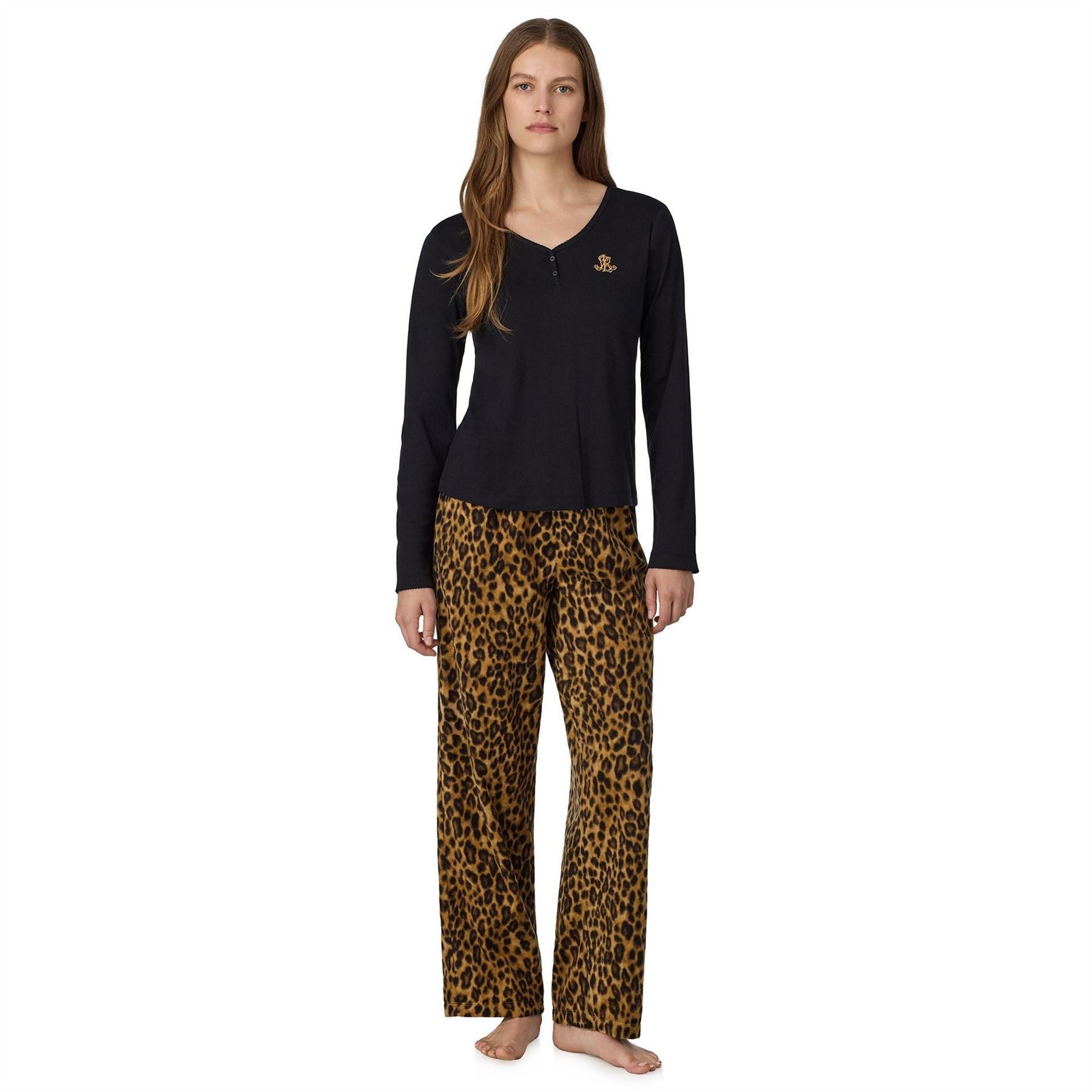 Lauren by Ralph Lauren Fl Ls T Pj Set Ld64