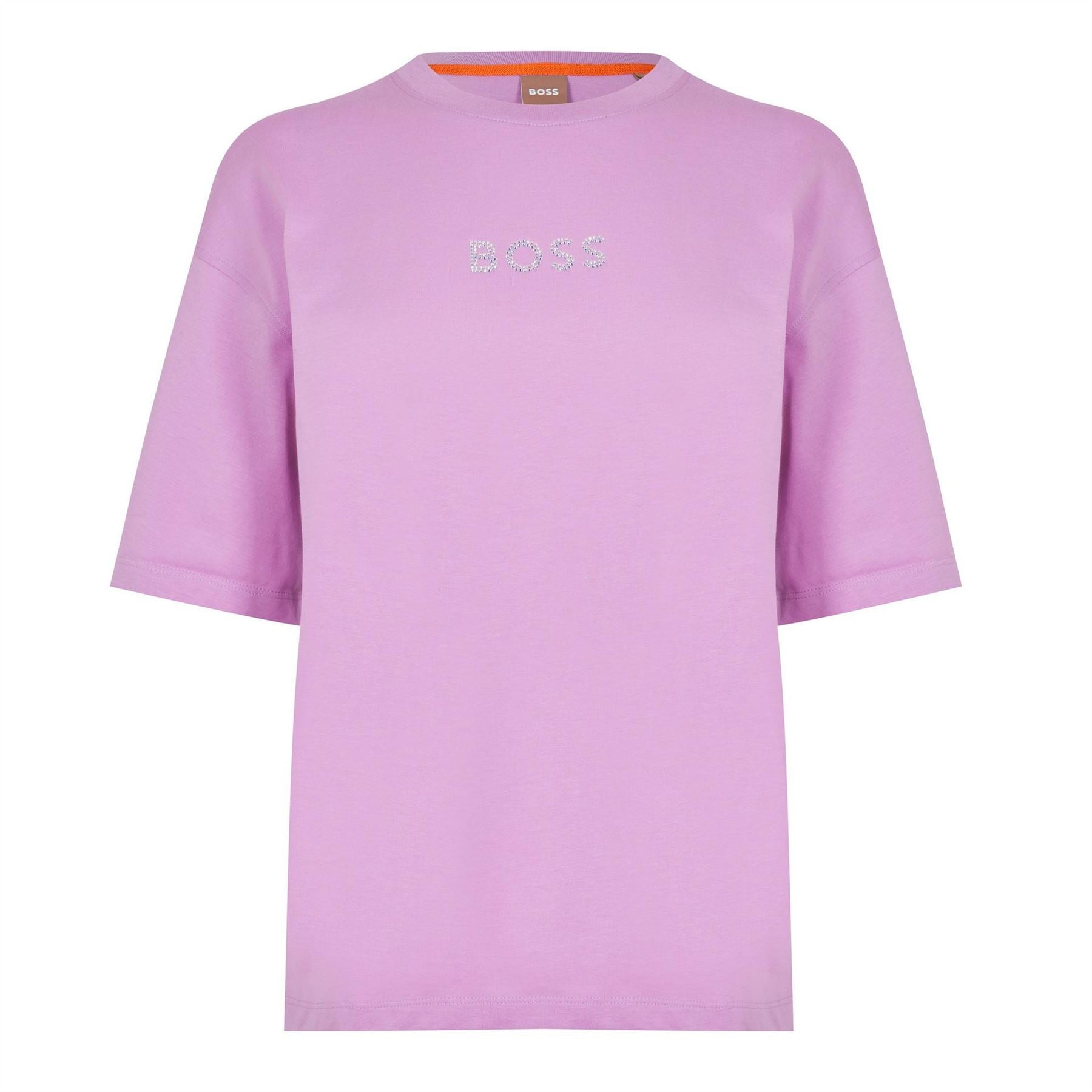 Boss Shiny Logo T-Shirt With Centre Logo