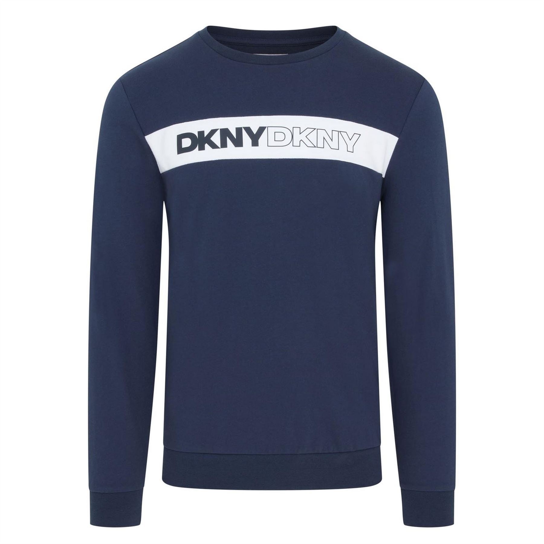 DKNY Mens Long Sleeve Lounge Top Braves