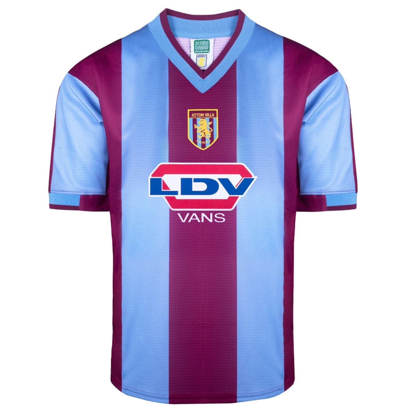 Score Draw Mens Aston Villa Retro Home Shirt 00
