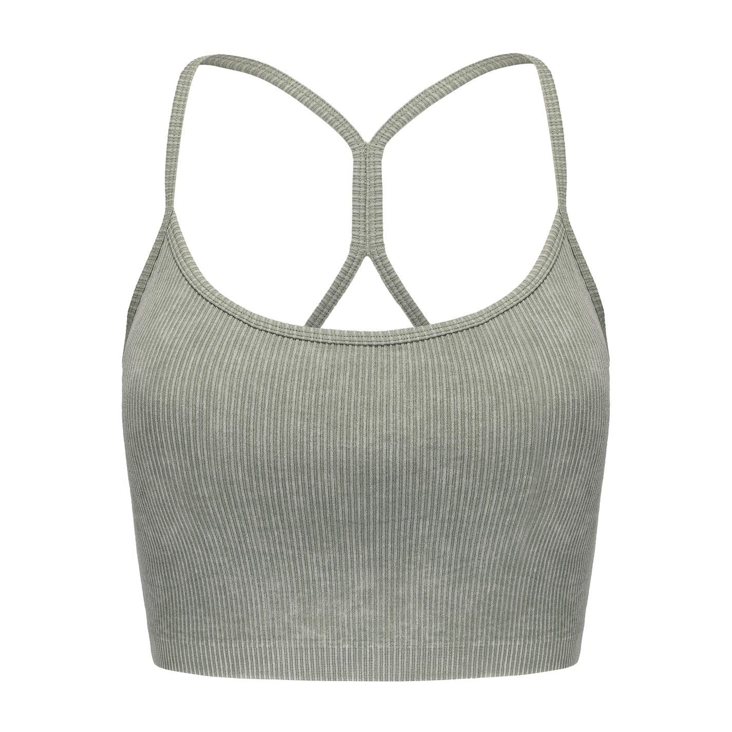 Slazenger 2 Pack Snug Fit Cropped Bra Tank